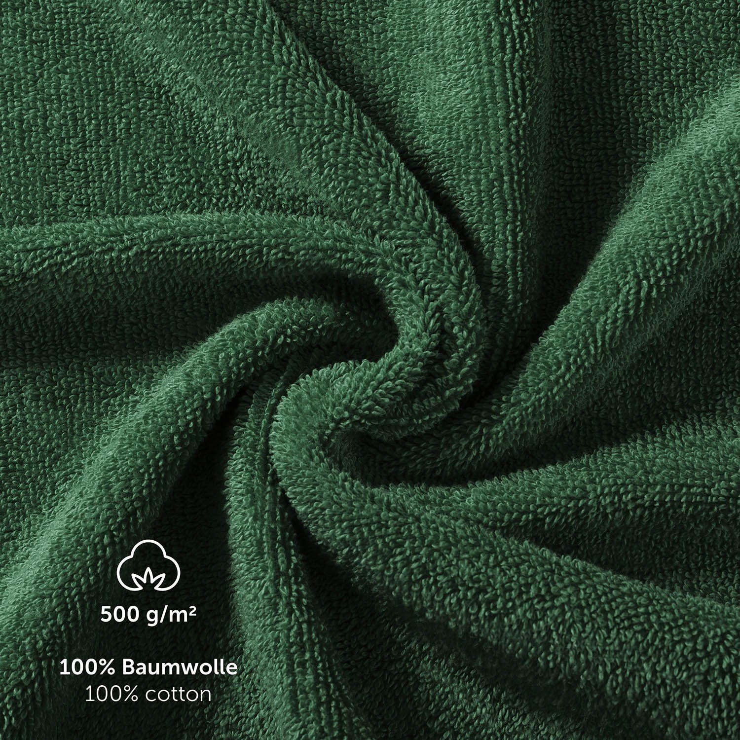 Blumtal Handtuch Set Blumtal 10 Teilig - Handtücher Set 100% Baumwolle, weich und saugstark, Frottee (10er Set, 10-St), 2 Bad 70x140, 4 Hand 50x100, 2 Gäste 30x – Bild 4 von 5