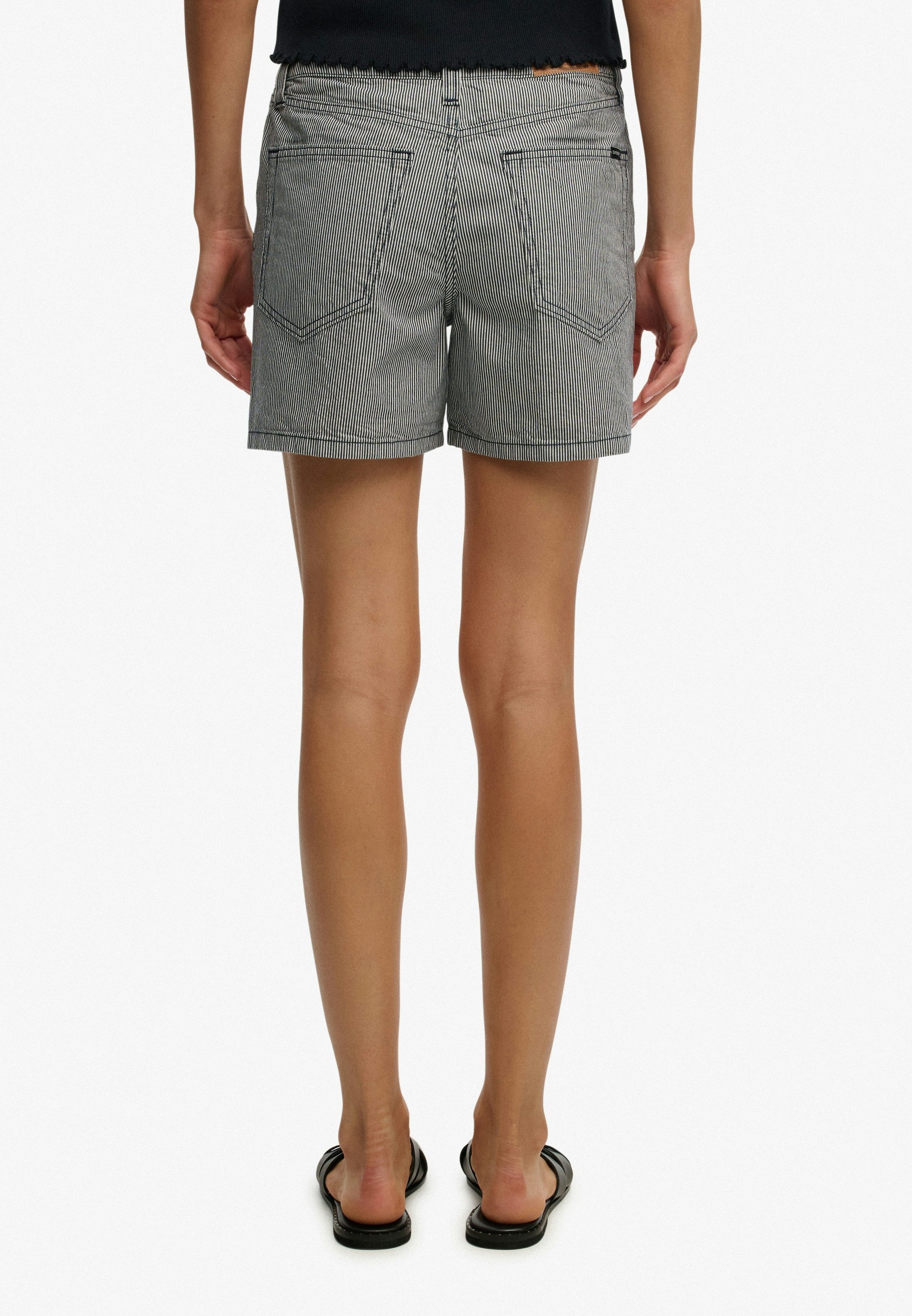 Superdry Jeanshotpants MID RISE STRIPE SHORT