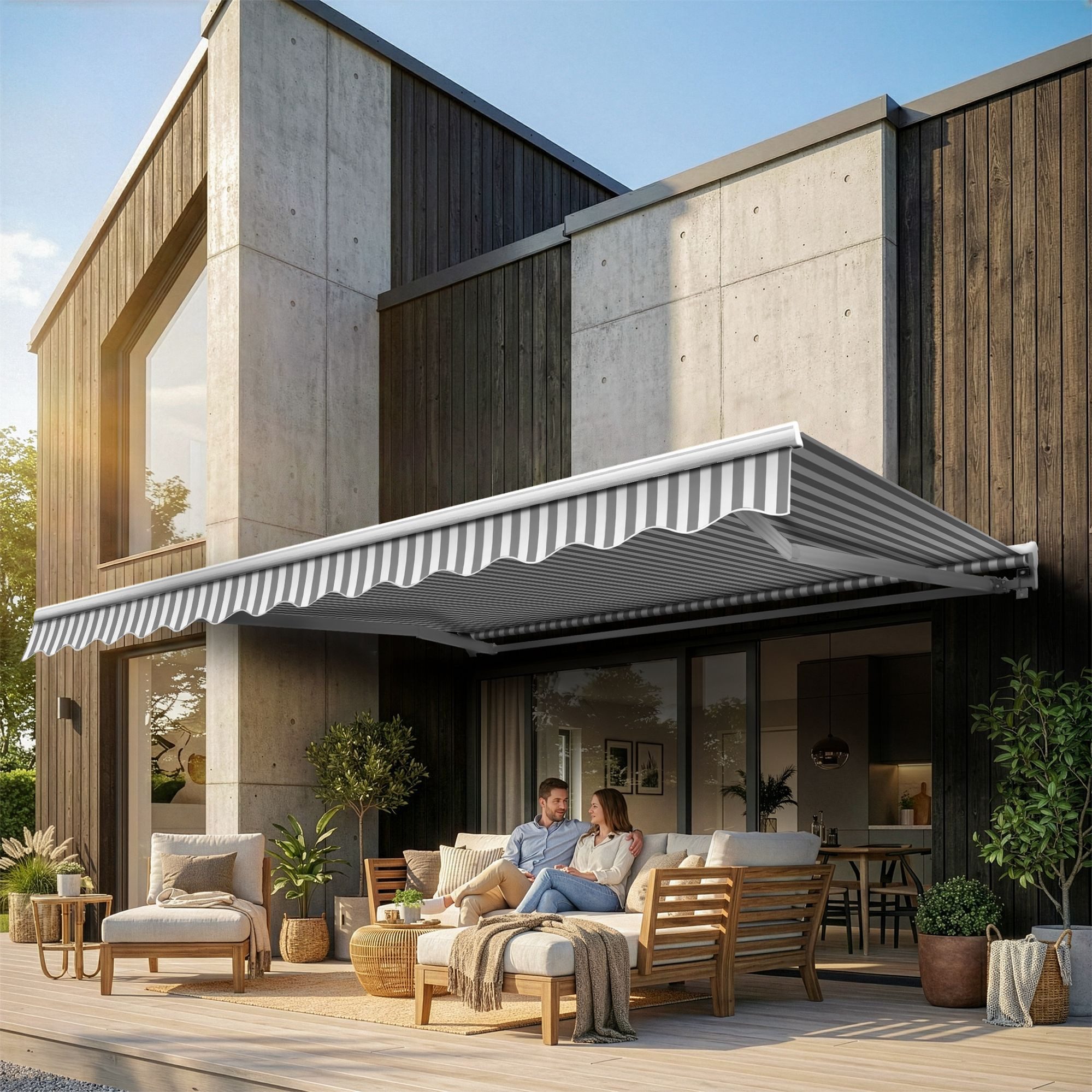 Eclipse Halbkassettenmarkise Kassettenmarkise Eclipse Standard manuell 2,5x2m