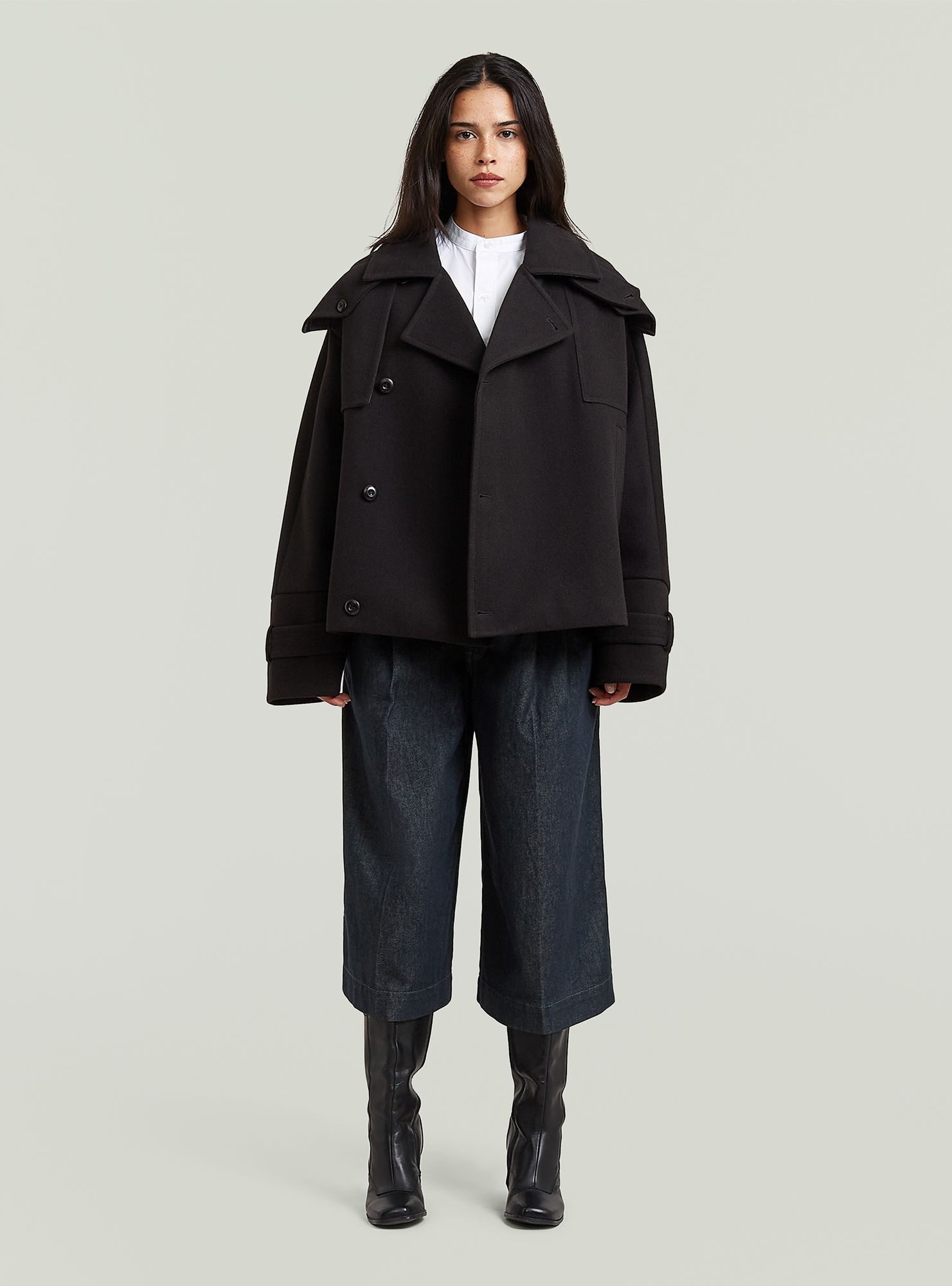 G-STAR Outdoorjacke Cape-Jacke mit 4 Taschen