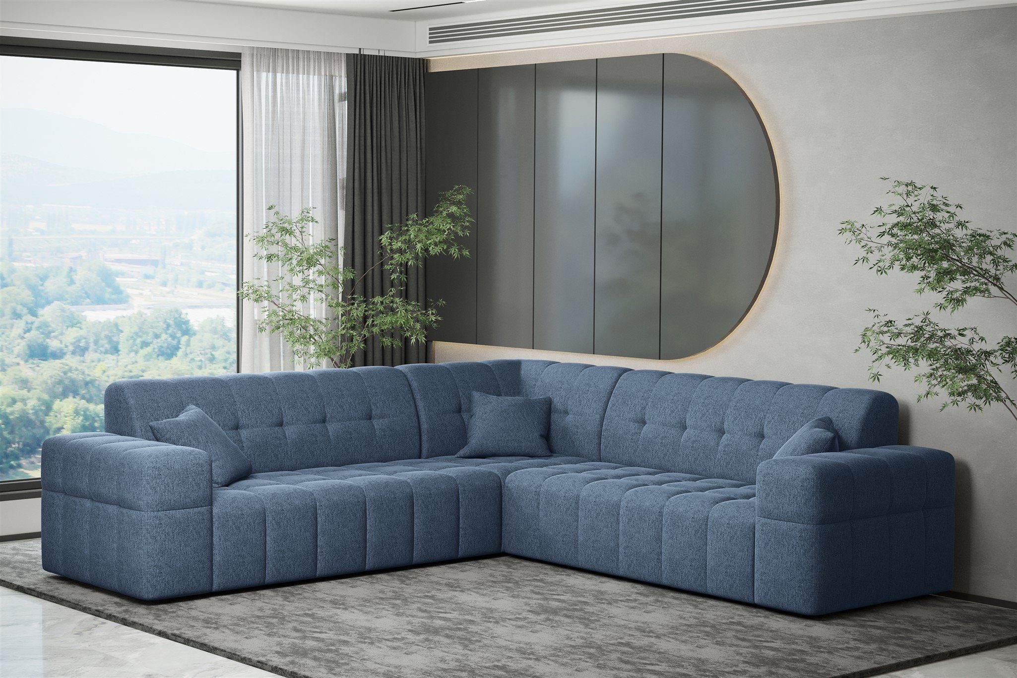Fun Möbel Ecksofa Ecksofa Designersofa NANCY günstig online kaufen