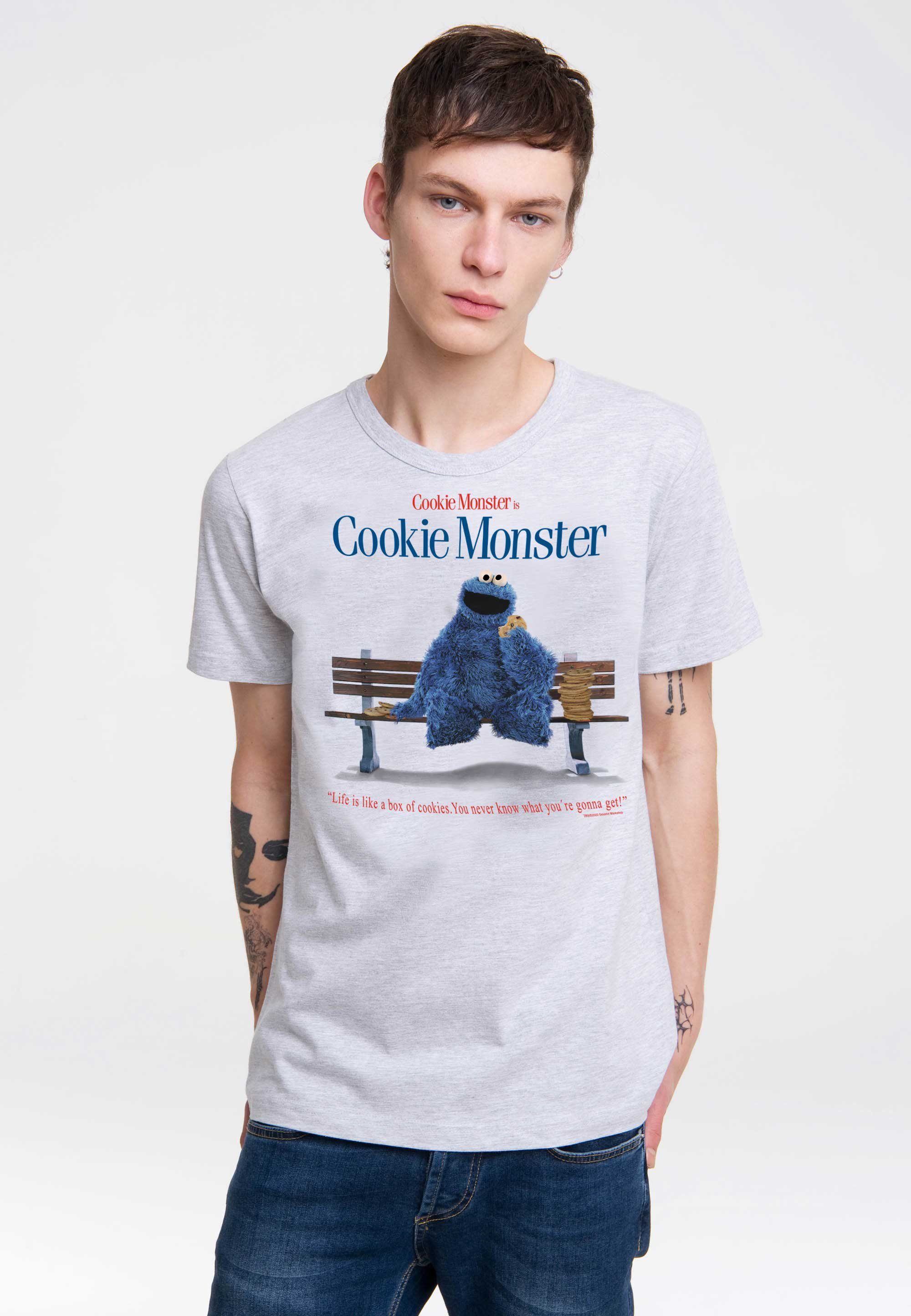 LOGOSHIRT T-Shirt Sesamstrasse Krümelmonster - Bank günstig online kaufen
