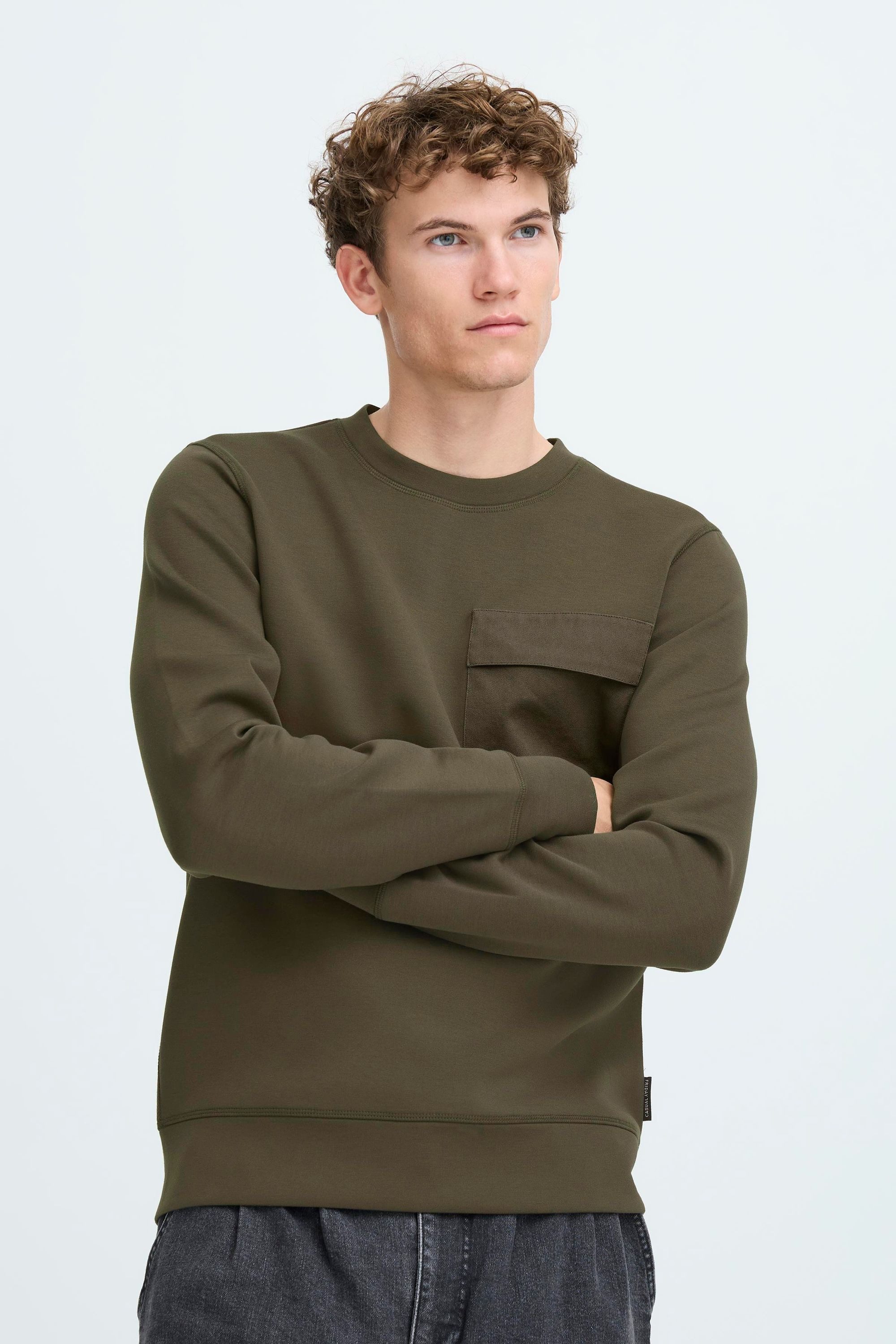 Casual Friday Sweater CFVidar Modischer Sweater mit Rundhals-Ausschnitt