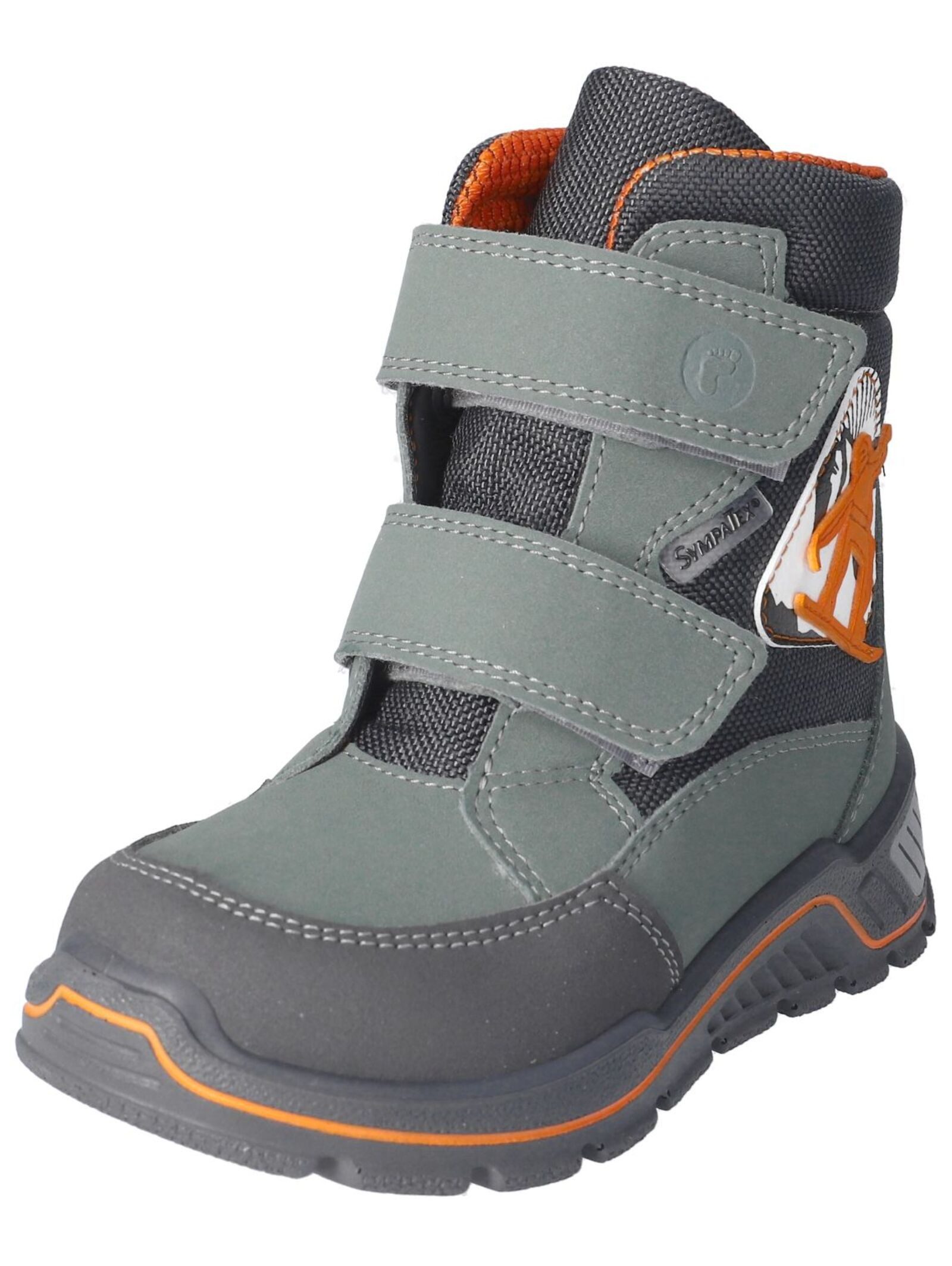 Stiefelette Lederimitat/Textil . Stiefelette