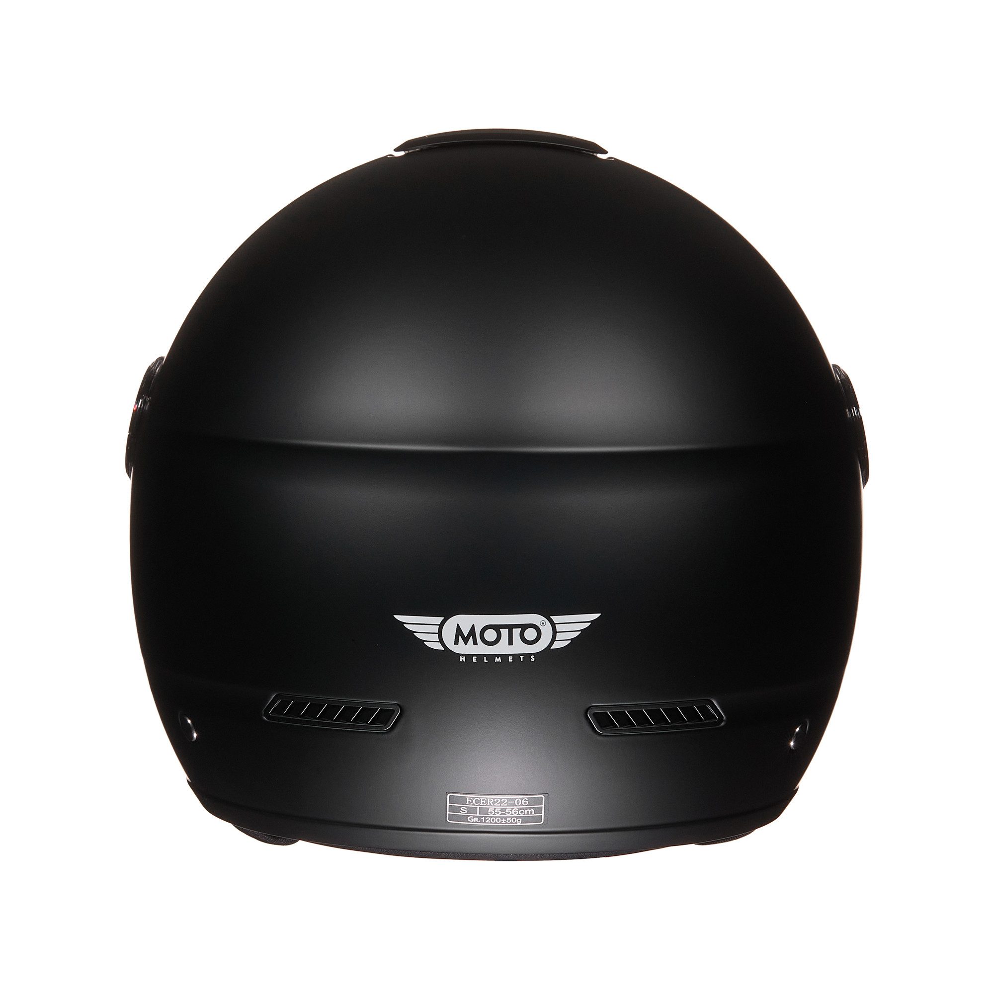 MOTO HELMETS Motorradhelm Jethelm Motorradhelm, Helm für Motorrad & Roller, Schnellverschluss, Sonnenvisier, nur 1050g – Bild 4 von 5