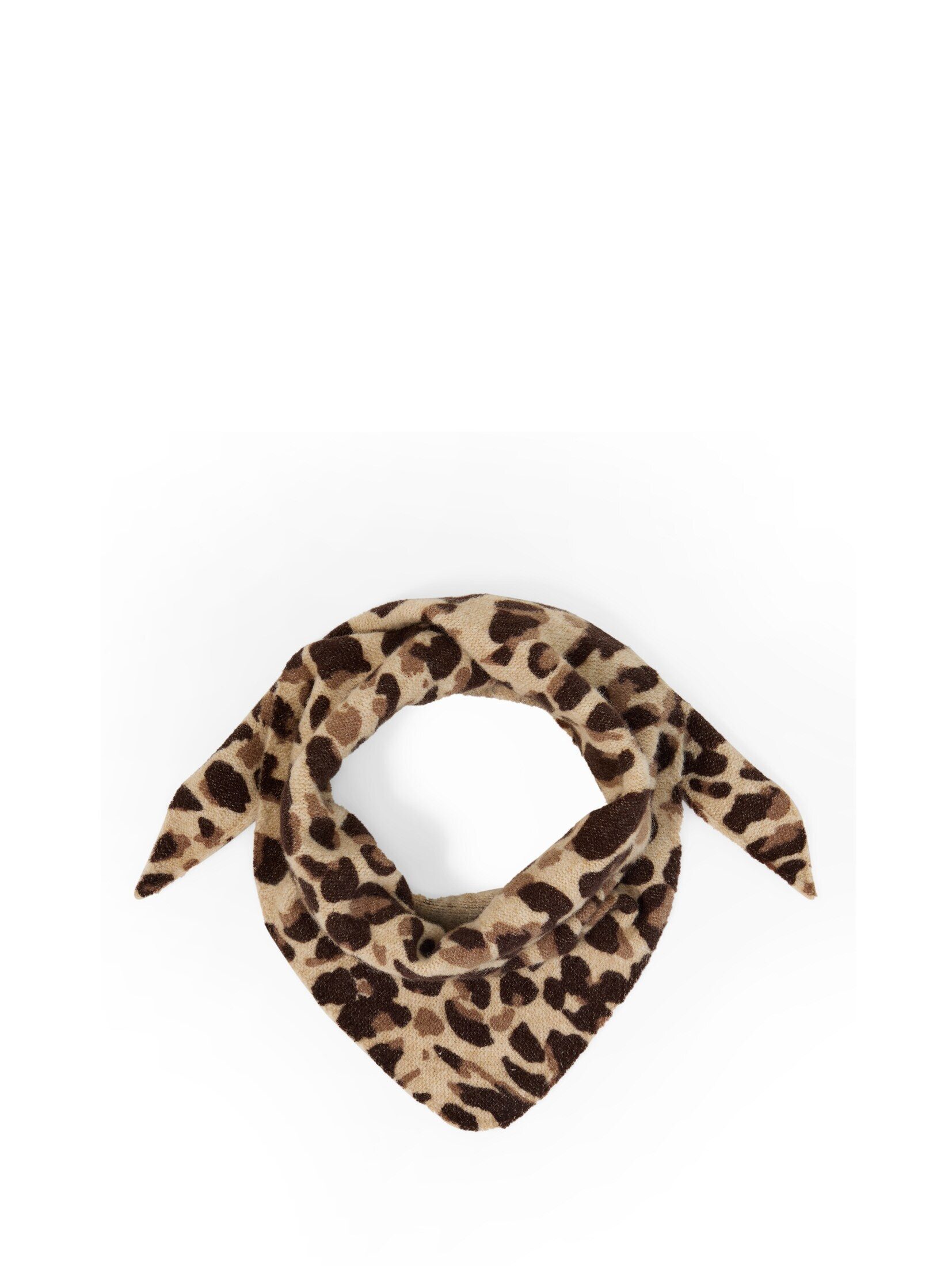 TOM TAILOR Strickschal Accessoire, Cosy Schal mit Leo-Print