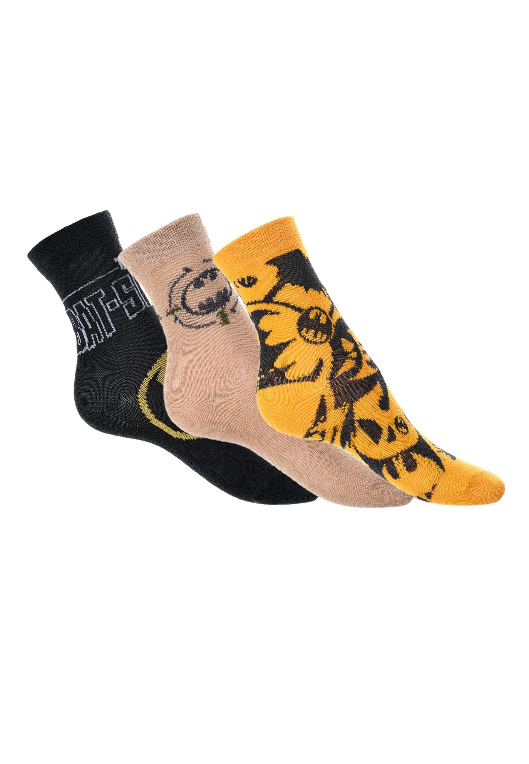 Batman Socken Kinder Jungen Socken Strümpfe (3-Paar)