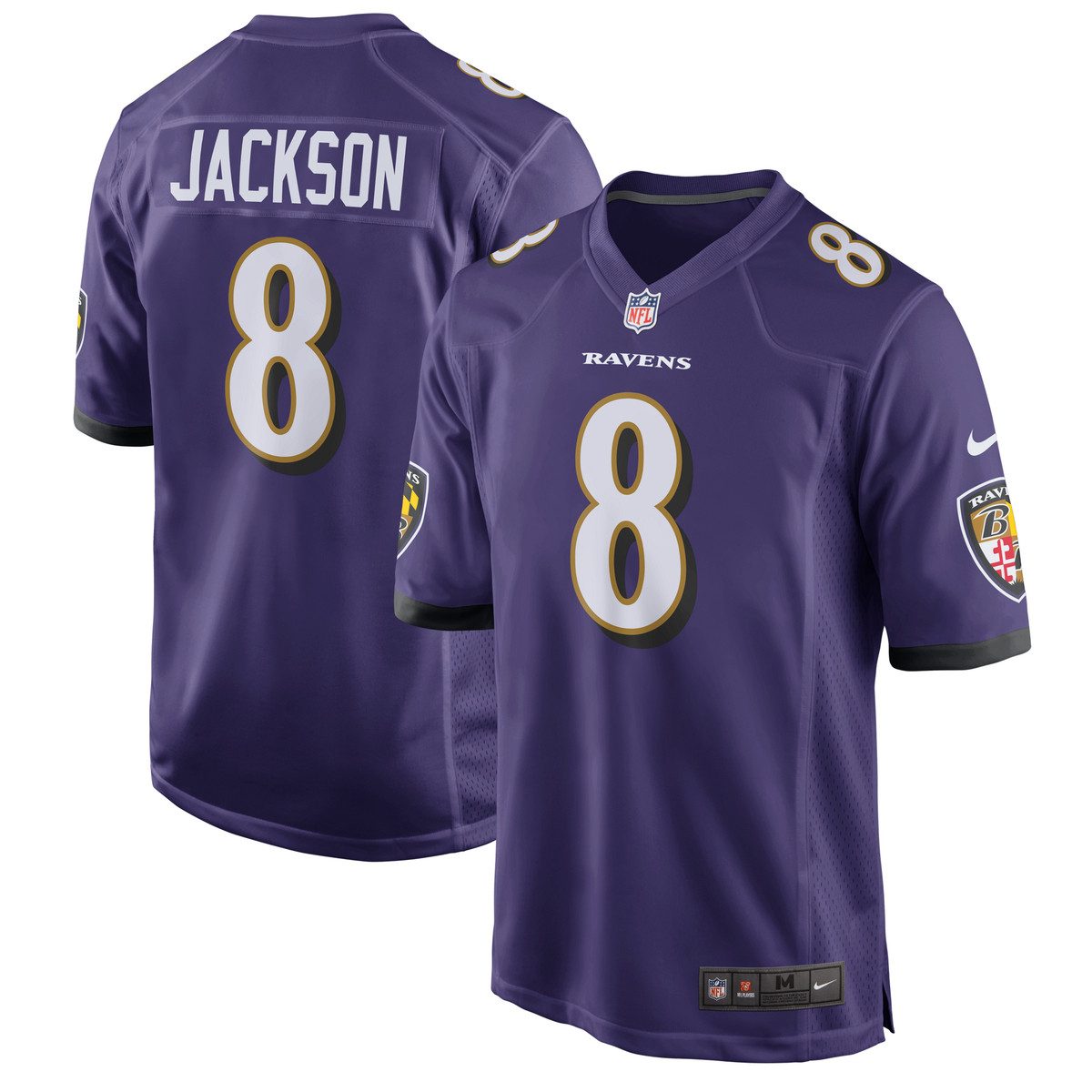 Nike Footballtrikot Nike Trikot Baltimore Ravens Nike Home Jackson 8 günstig online kaufen
