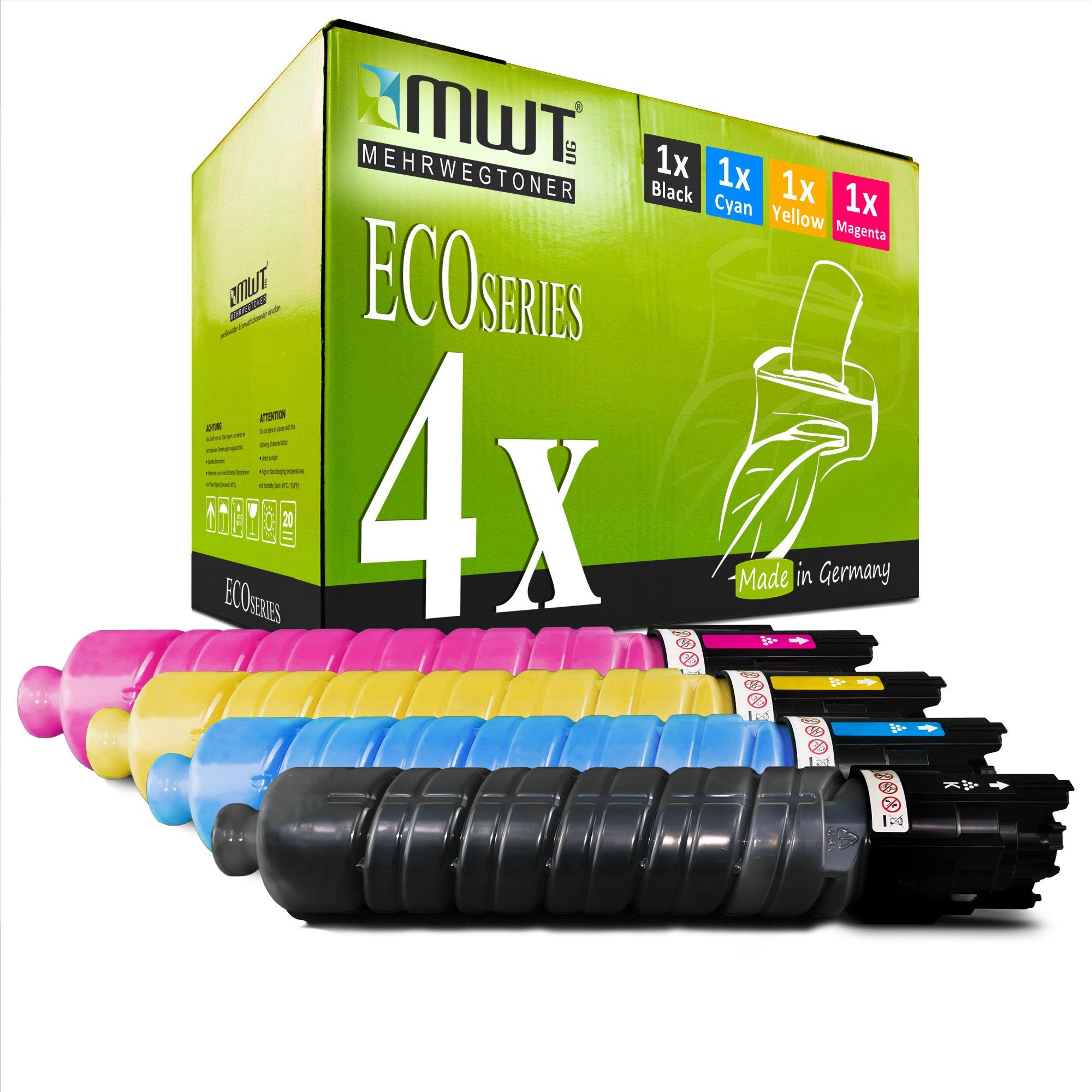 Set 430 4er im Ricoh Mehrwegtoner C 441 Toner Tonerkartusche 440 für 431 SP