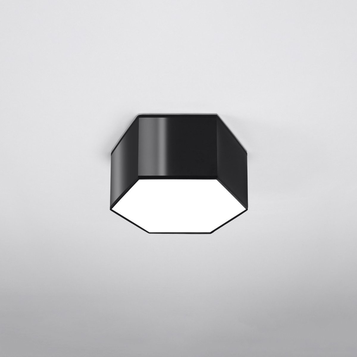 SOLLUX lighting Deckenleuchte Deckenleuchte Sunde 15 Schwarz, Nicht enthalten