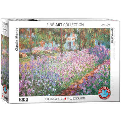 empireposter Puzzle Claude Monet - Garten bei Giverny - 1000 Teile Puzzle Format 68x48 cm., 1000 Puzzleteile