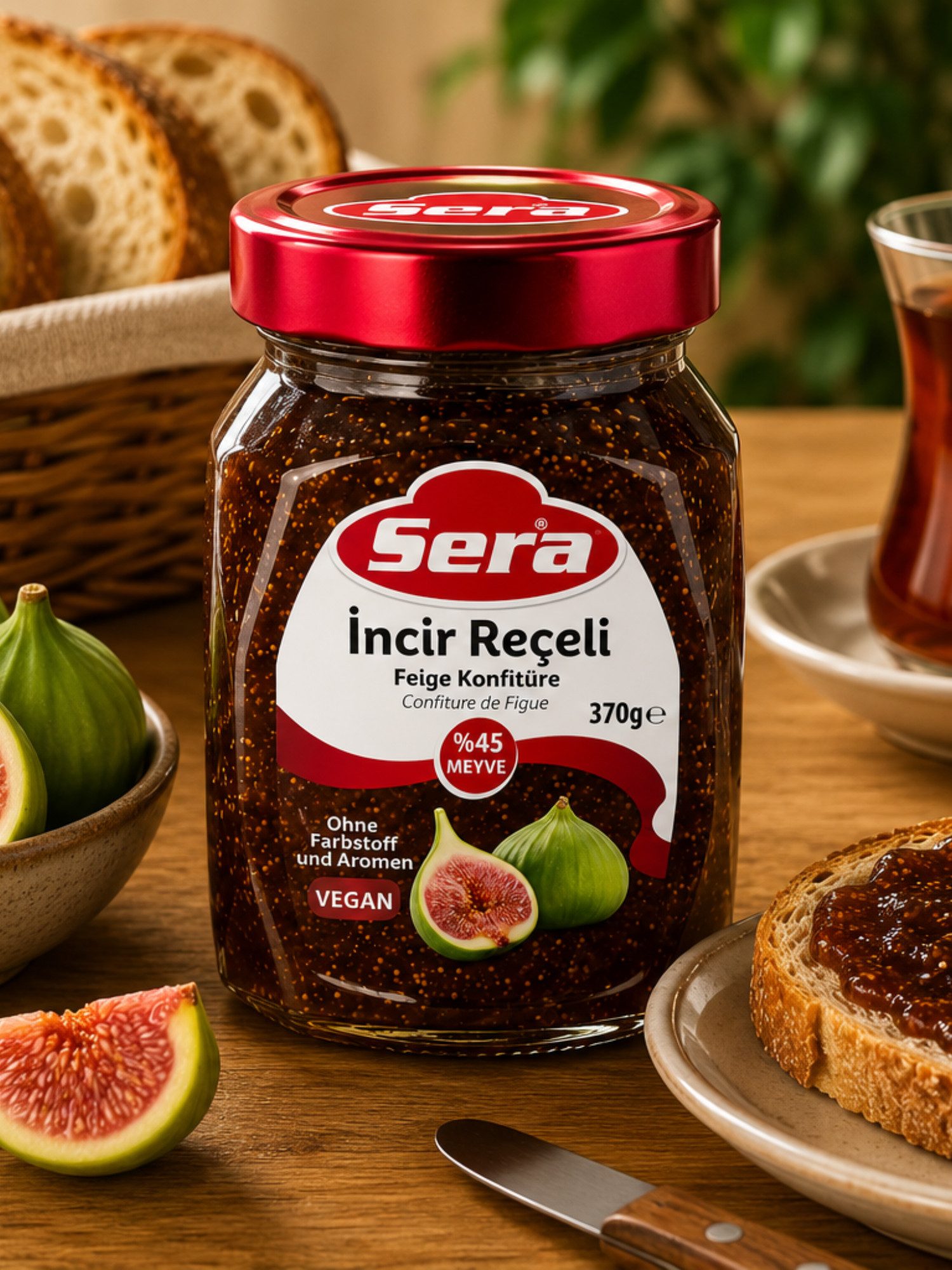 SERA FOOD Saucen Genuss Konfitüre Extra Premium, 1 x 3701 g, 1 St., 45 % Fruchtanteil, Premium Qualität