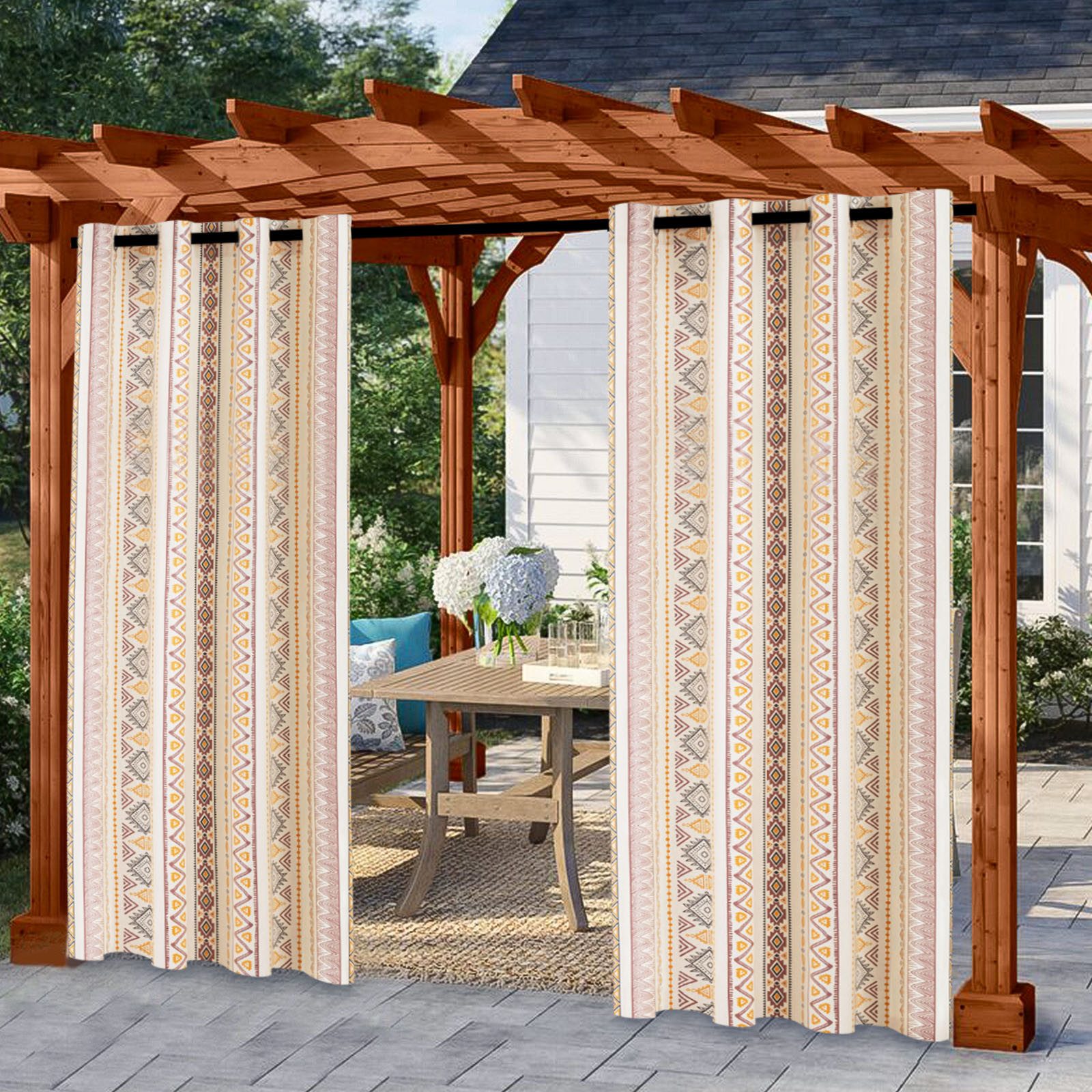 Sunicol Outdoorvorhang Bohemian outdoor vorhang wetterfest günstig online kaufen