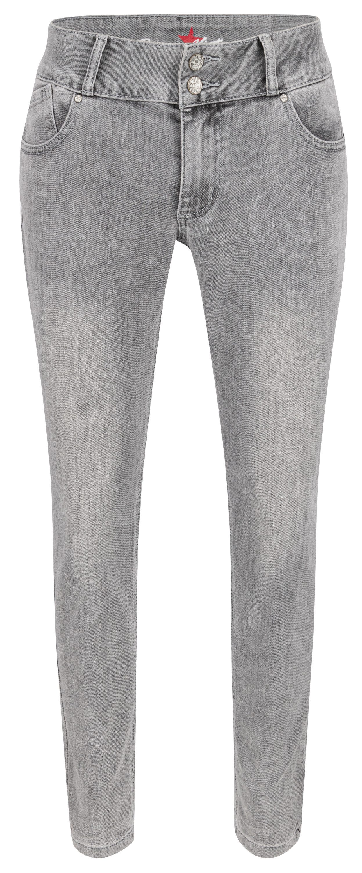 Stretch-Jeans BUENA VISTA TUMMYLESS CROPPED grey denim 2507 B5827 755.4909 - Stretch