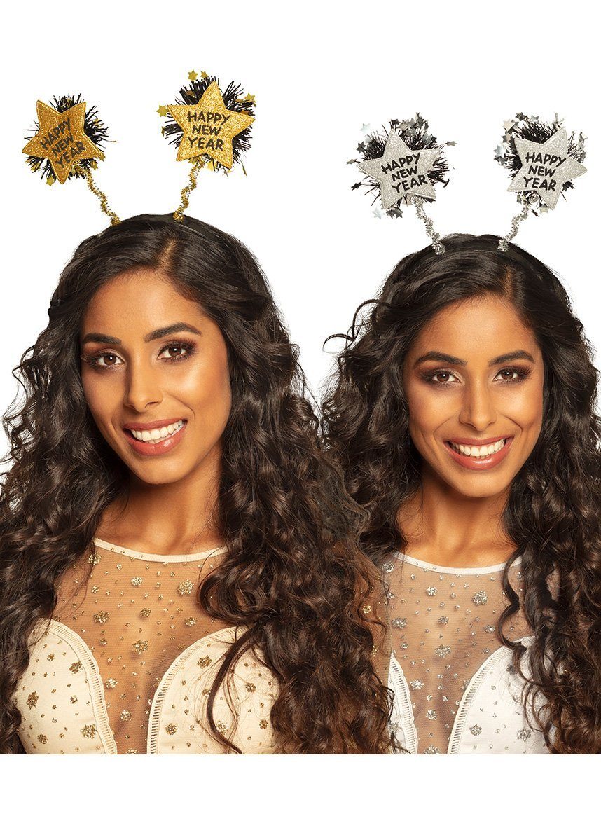 Boland Kostüm Silvester Haarreif, Glitzernder Haarschmuck für die Silvesterparty!