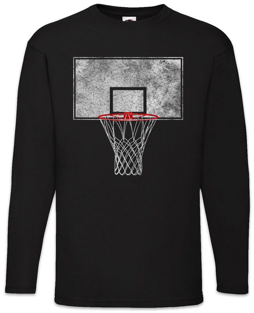 Urban Backwoods Langarmshirt Basketball Backboard Langarm T-Shirt Court Streetballcourt Streetball (1-tlg) Korb Dunk Air Player