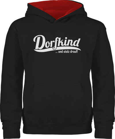 Shirtracer Hoodie Dorfkind und stolz drauf Statement Sprüche Kinder