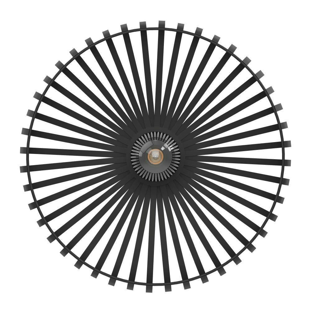 EGLO Deckenleuchte MOGANO 3, ohne Leuchtmittel, Deckenleuchte, Metall in Schwarz, Flurlampe mit E27 Fassung