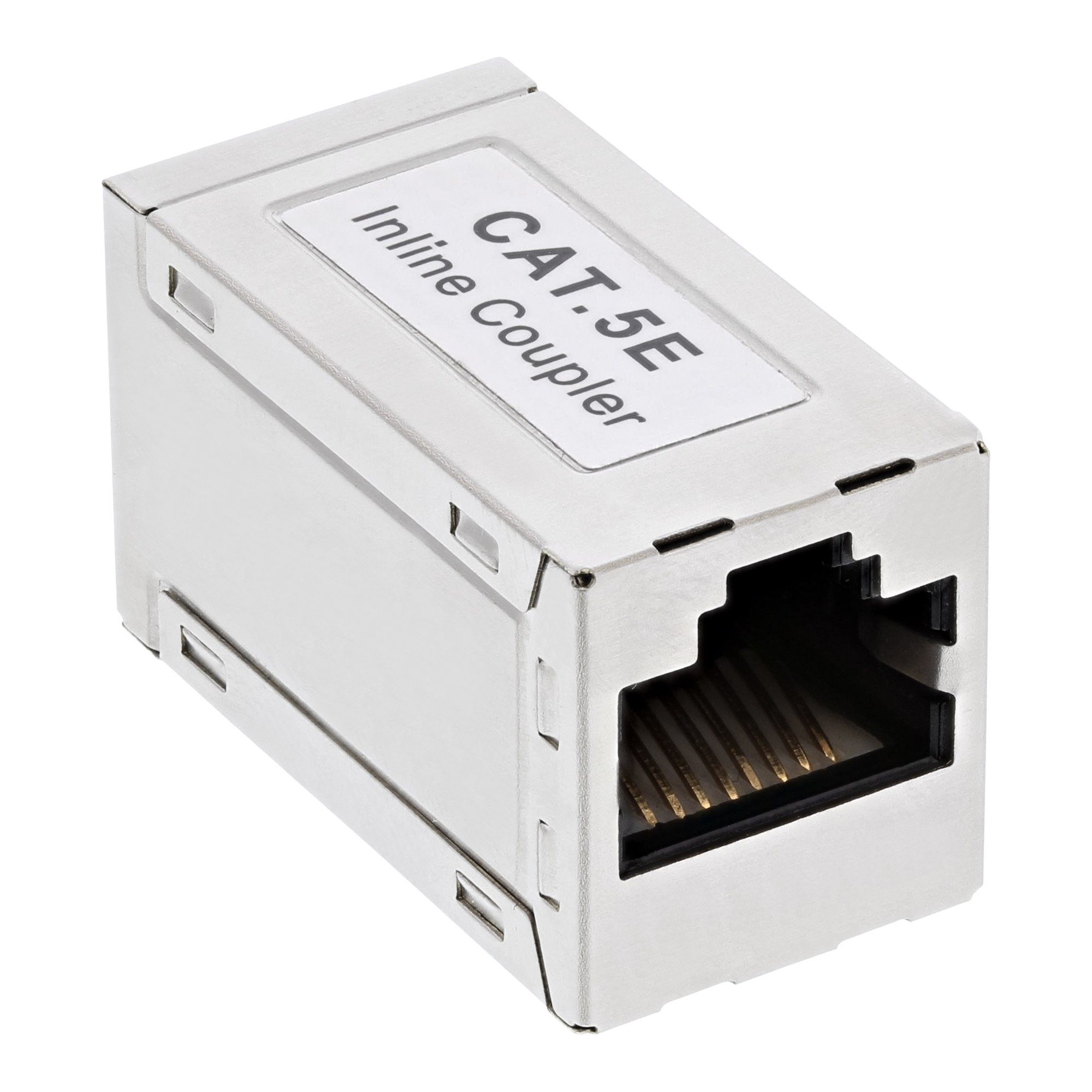 InLine® Patchkabelkupplung Metall Cat.5e, 2x RJ45 Buchse, geschirmt LAN-Kabel