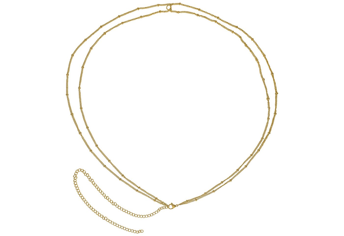 Wildcat Bauchkette Connected Satellite Belly Chain für Bauchnabel, 1 Stück, Chirurgenstahl 316L - wasserfest, hautverträglich, Gold