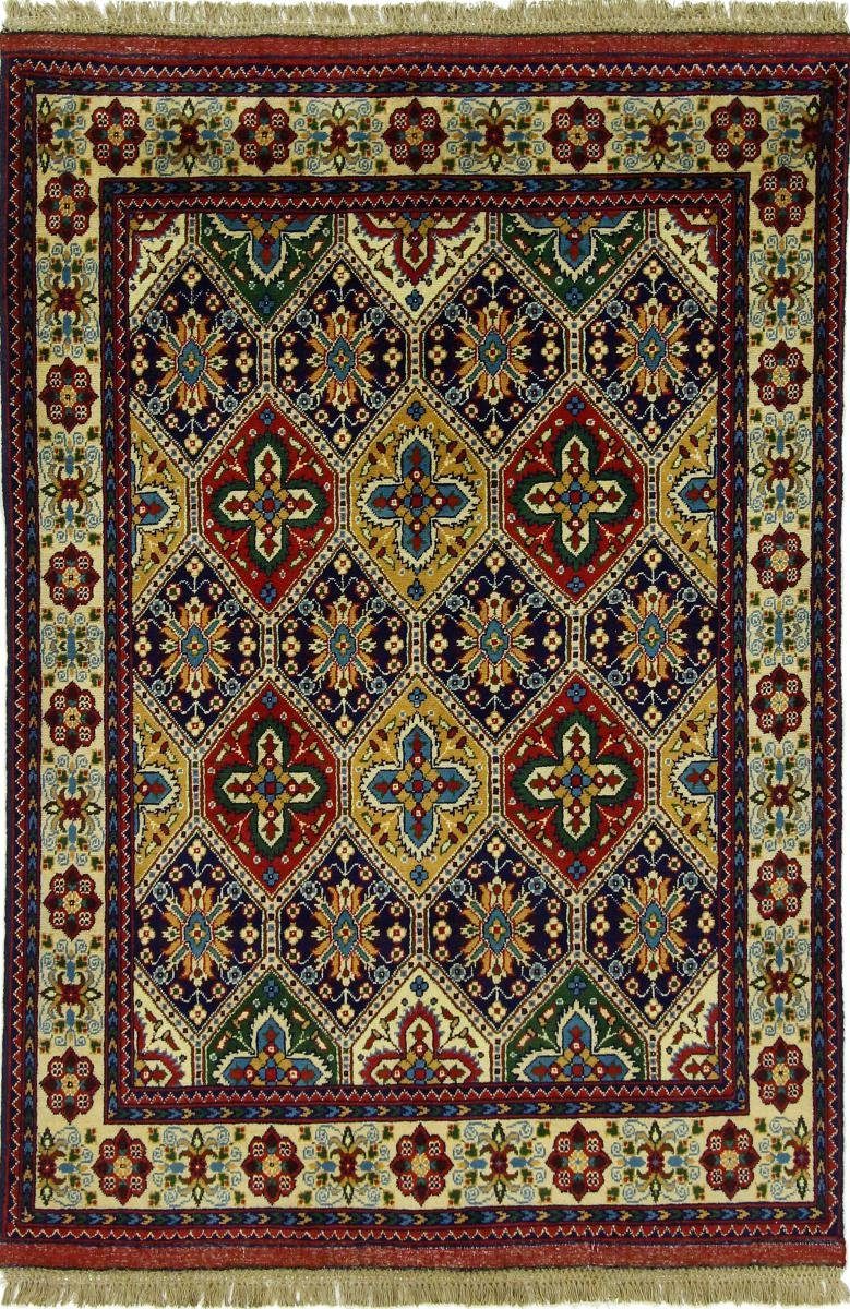 Orientteppich Afghan 103x148 Trading, 6 Orientteppich, rechteckig, mm Handgeknüpfter Nain Mauri Höhe