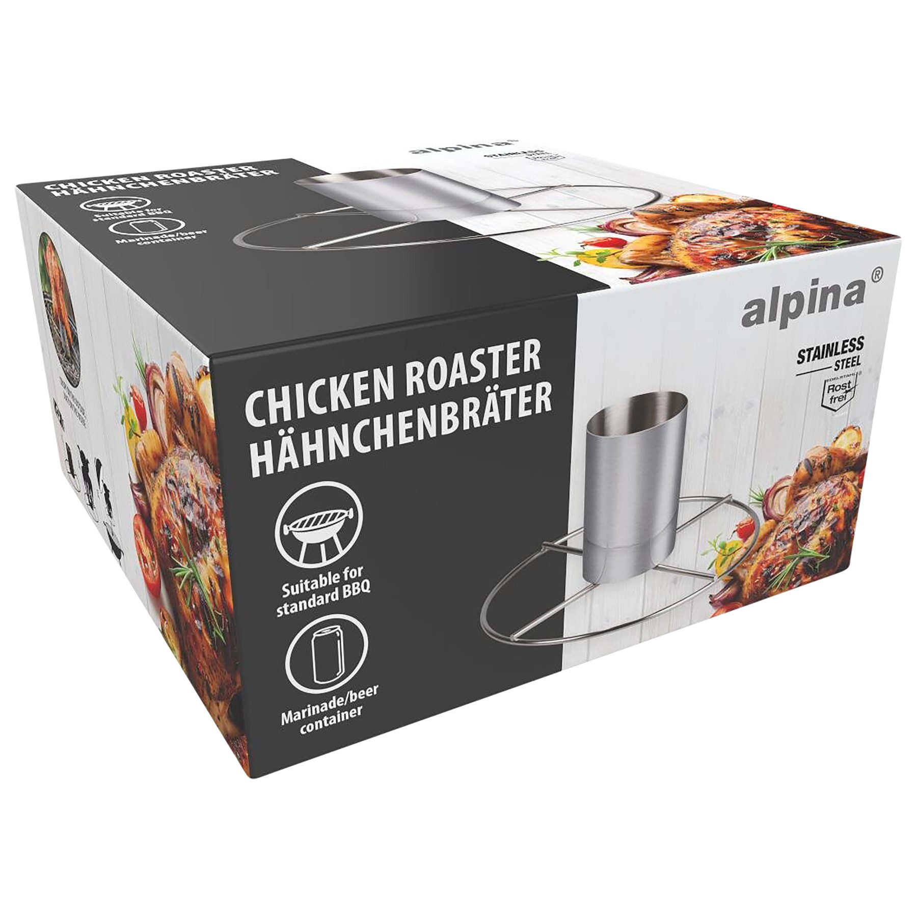 Alpina Hähnchenbräter ALPINA Hähnchenhalter, zum Grillen, Ø 20x10 cm