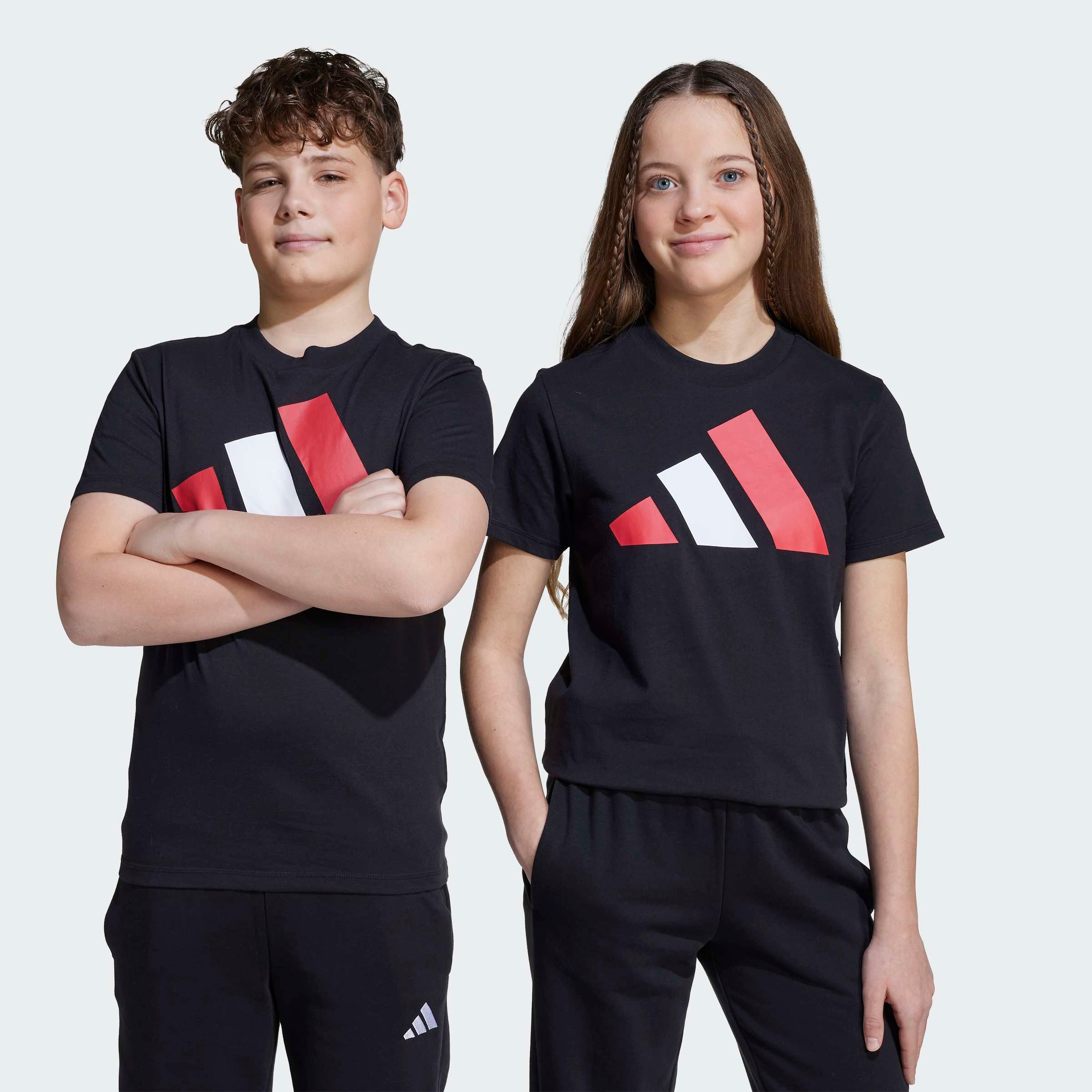 adidas Sportswear T-Shirt ESSENTIALS KIDS für Kinder und Teens, mit Rundhalsausschnitt, aus 100 % Baumwolle