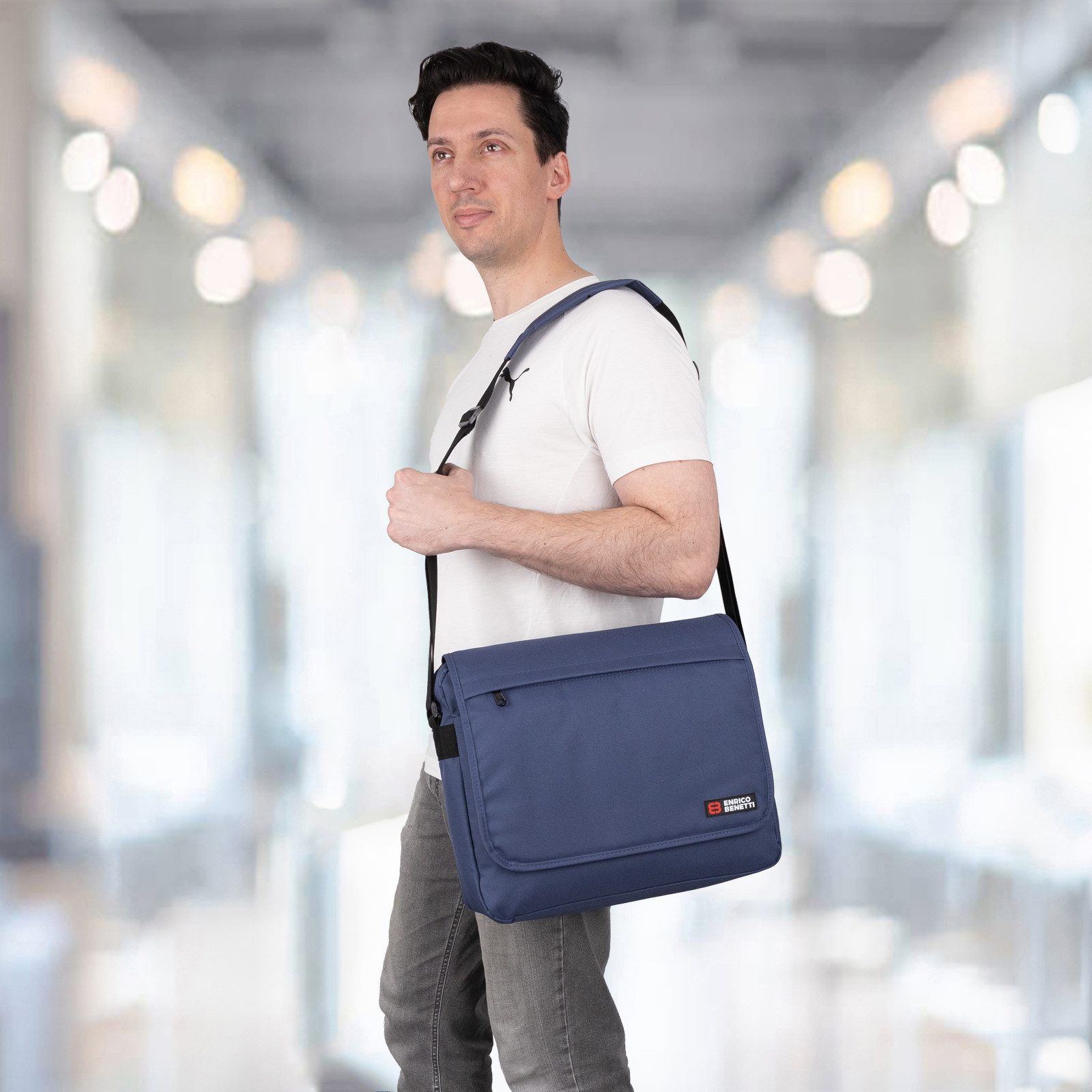 EAAKIE Umhängetasche Enrico Benetti Arbeitstasche Umhängetasche Messenger Herrentasche, als Schultertasche, Umhängetasche tragbar – Bild 3 von 5