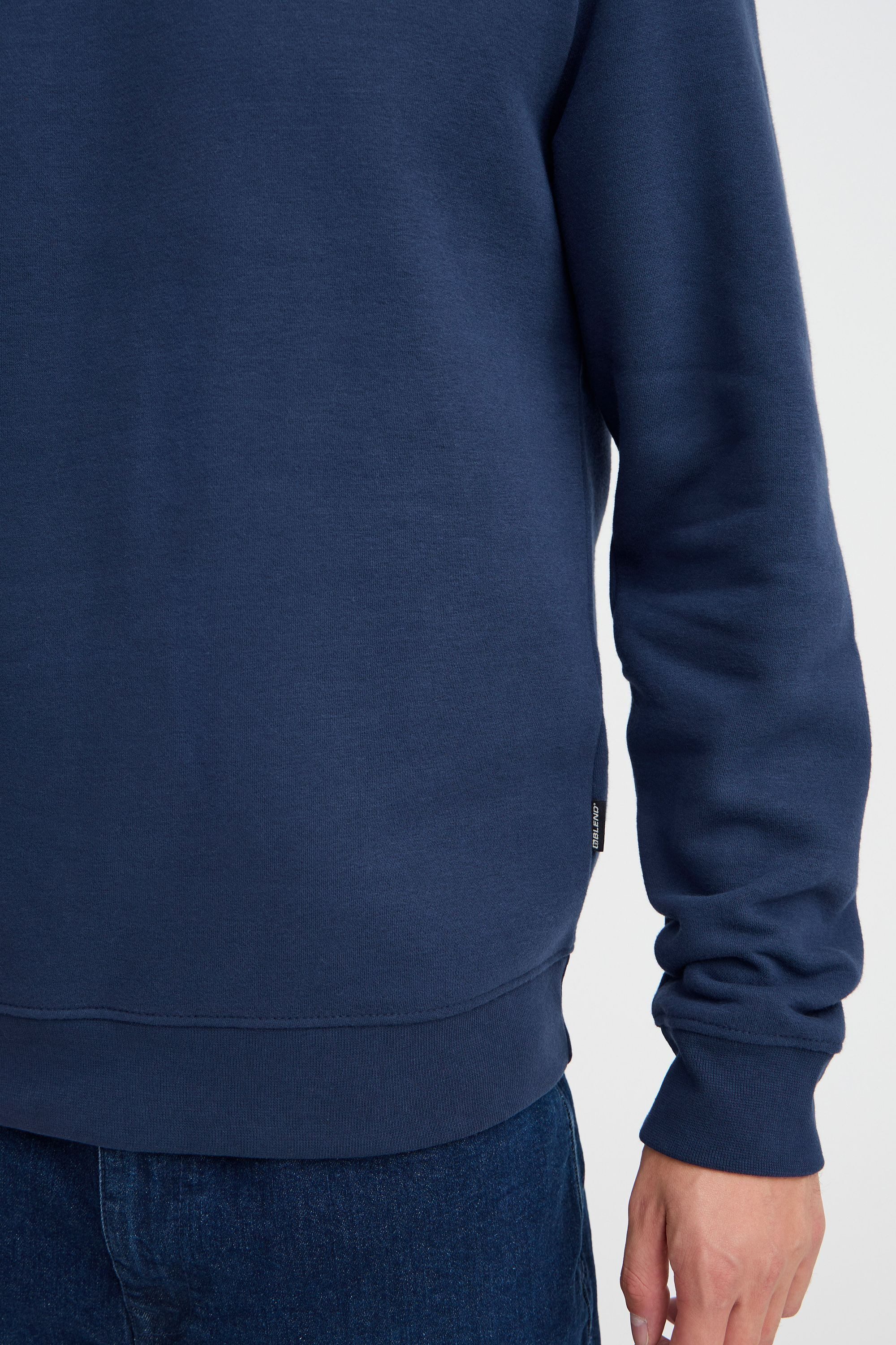 Blend Rundhalspullover BHSweatshirt Klassischer Sweatpullover mit Rundhalsausschnitt