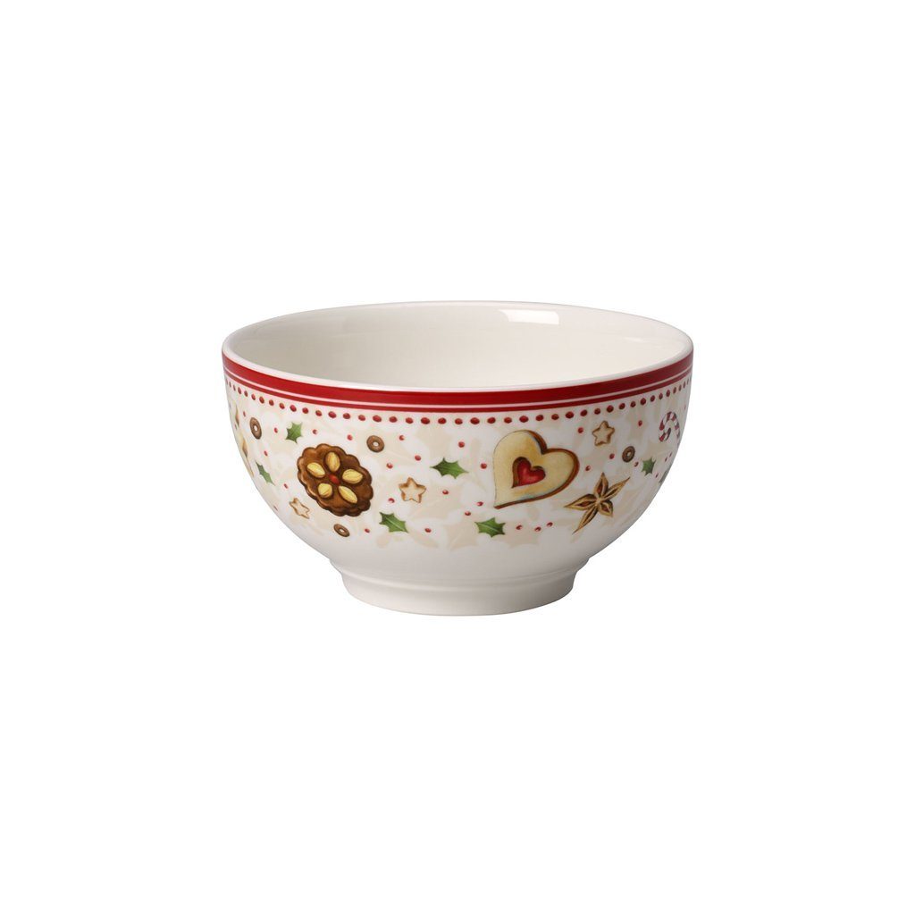 Villeroy & Boch Müslischale Winter Bakery Delight Bol mit Sternschnuppenmotiv, Porzellan, (1-tlg)