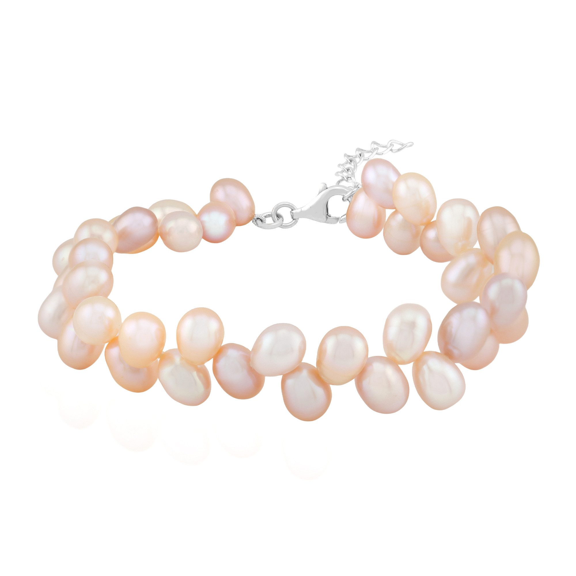 Cavill Perlenarmband Orange Perle Sterling Silber Armband (1-tlg)