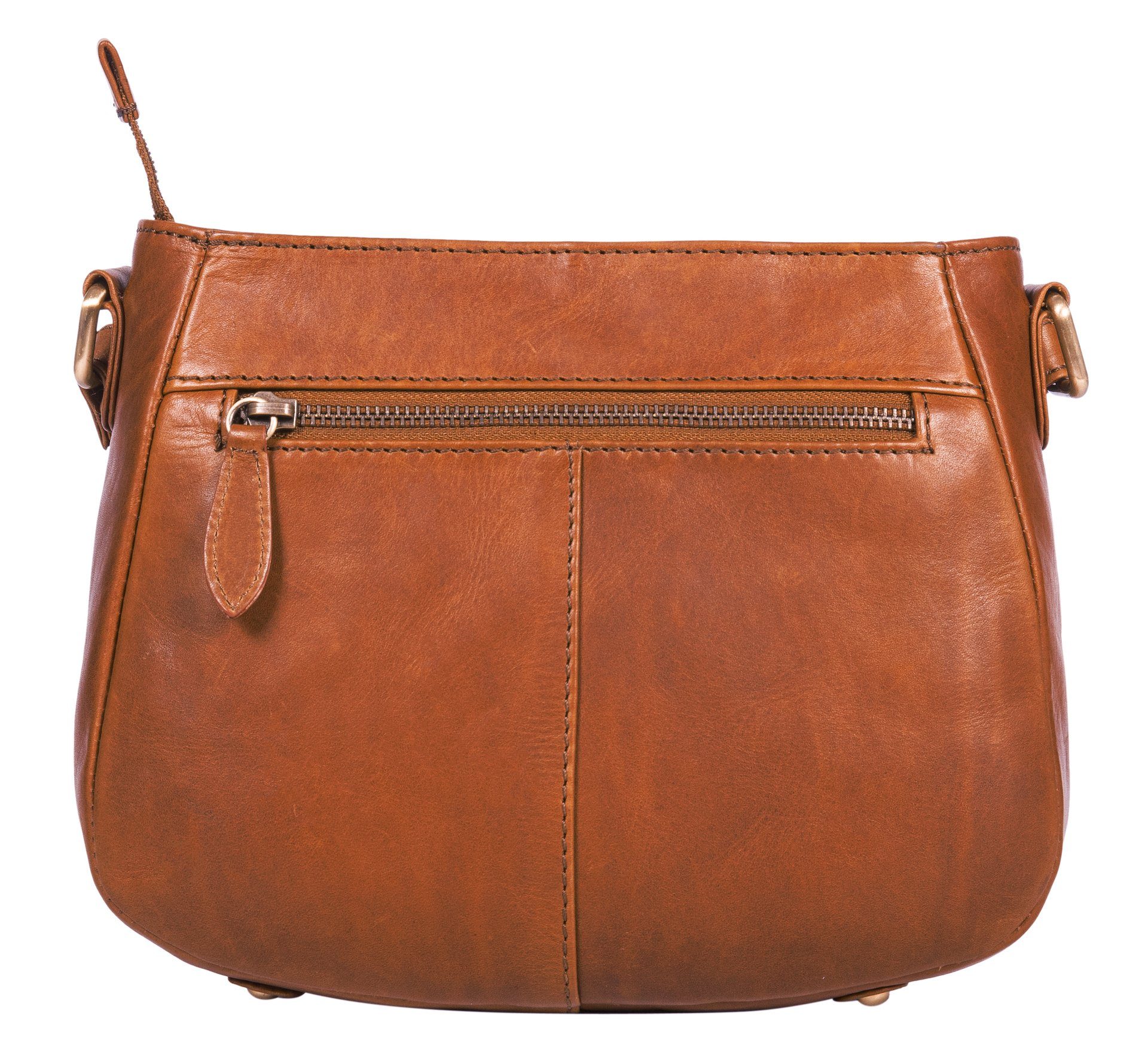 Benthill Umhängetasche Damen Echt Leder Handtasche Shopper Vintage Umhängetaschen, Schultergurt / Umhängegurt Reißverschlussfach – Bild 5 von 5