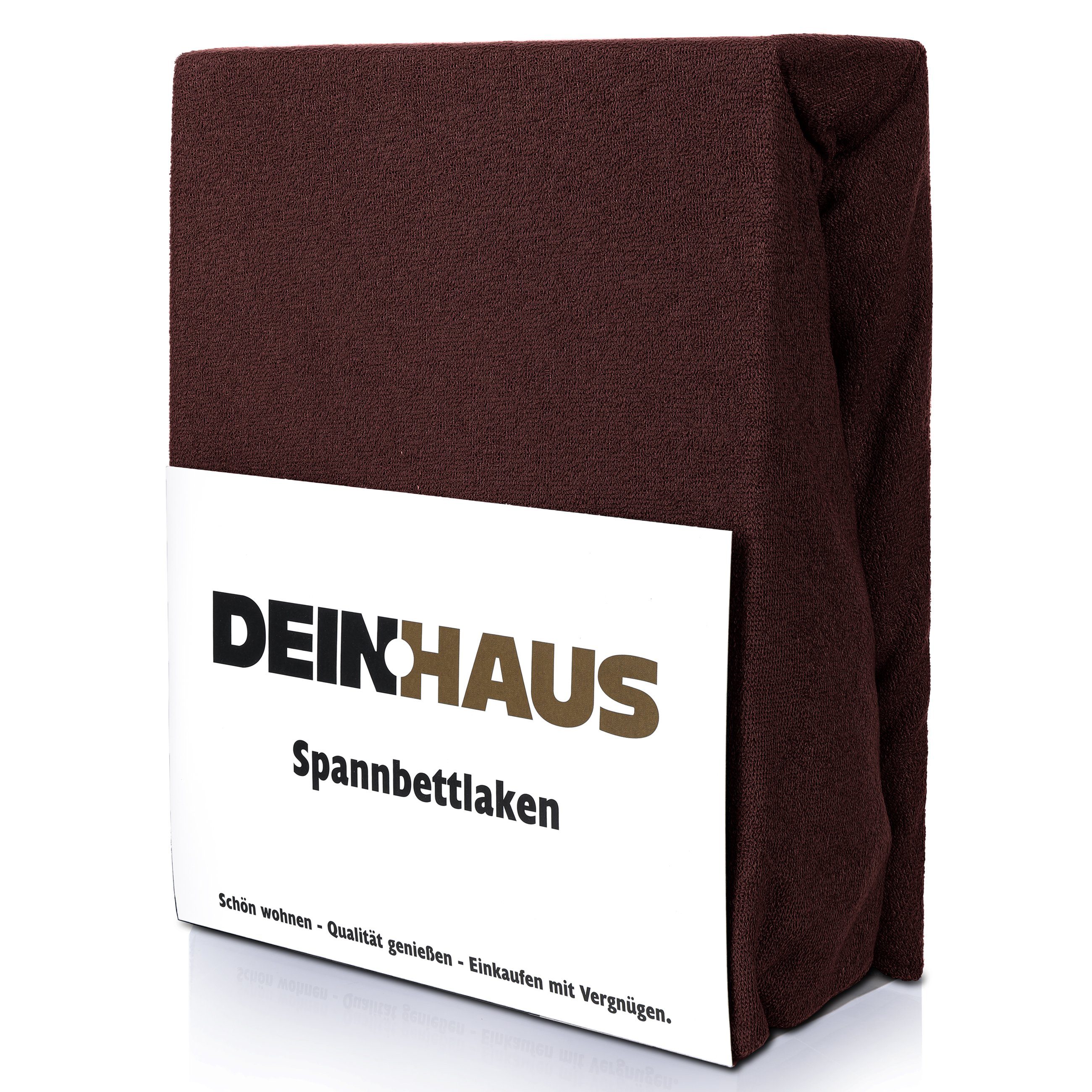 DH DEIN . HAUS Spannbettlaken Frottee Bettlaken mit Gummizug aus natürliche günstig online kaufen