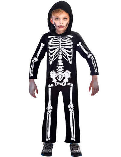 Amscan Vampir-Kostüm Halloween Kostüm Skelett für Kinder, Horror Anzug