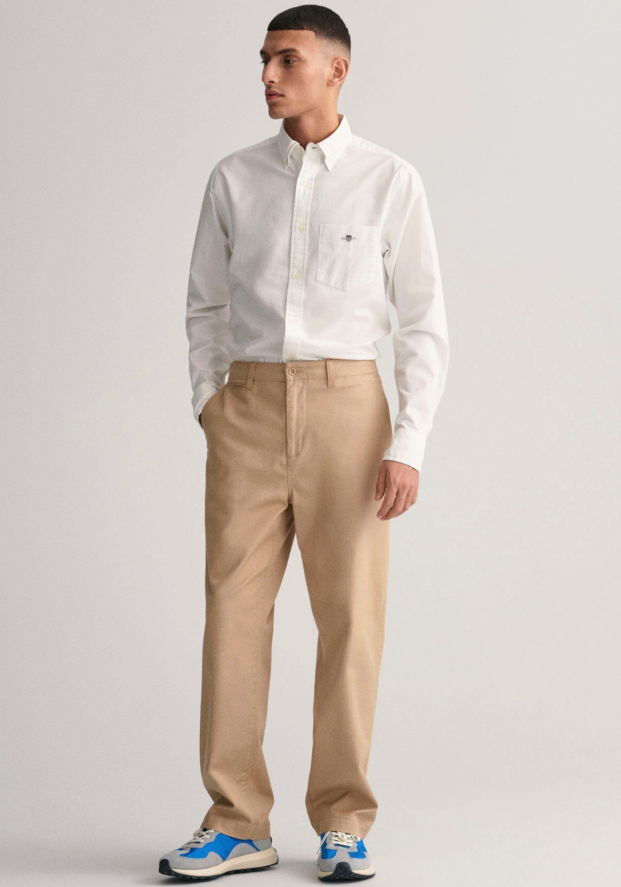 white Gant Oxford Fit SHIRT REG Hemd Regular OXFORD Businesshemd