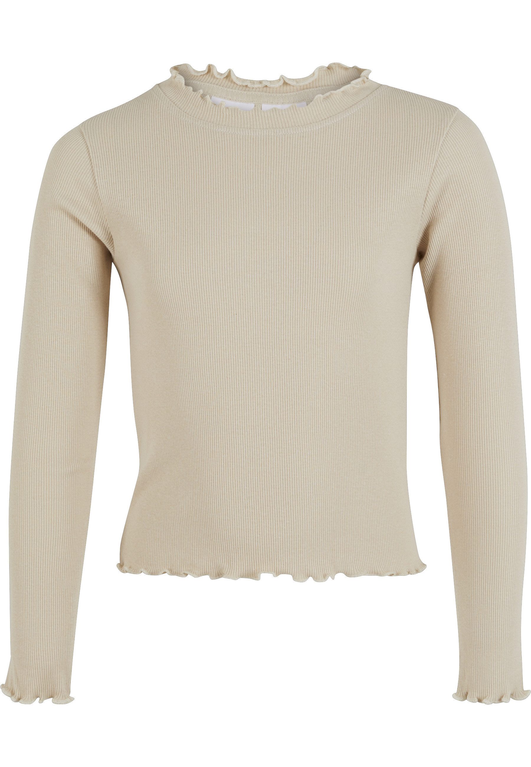 URBAN CLASSICS Longsleeve Urban Classics Damen Girls Short Rib Longsleeve (1-tlg)