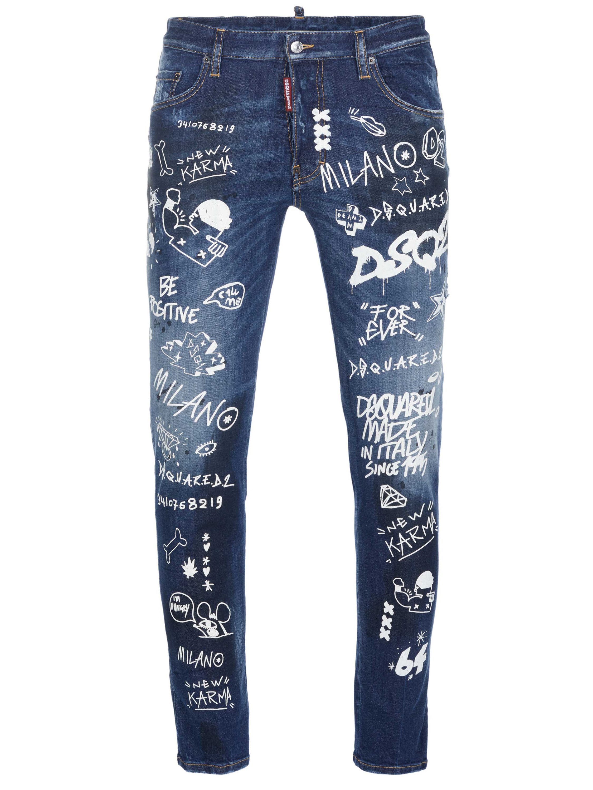 Dsquared2 Slim-fit-Jeans Slim Fit Jeans für Herren (1-tlg)