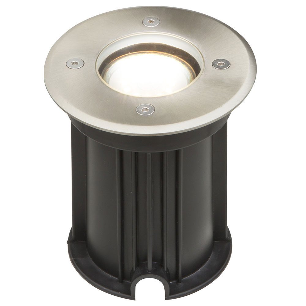 GLOBO LIGHTING LED Einbaustrahler, Leuchtmittel inklusive, Warmweiß, Außen Einbau Прожекторы Edelstahl Terrassen Boden Lampe Garten Weg