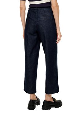 s.Oliver BLACK LABEL 7/8-Jeans Cropped-Jeans / Regular Fit / High Rise / Wide Leg