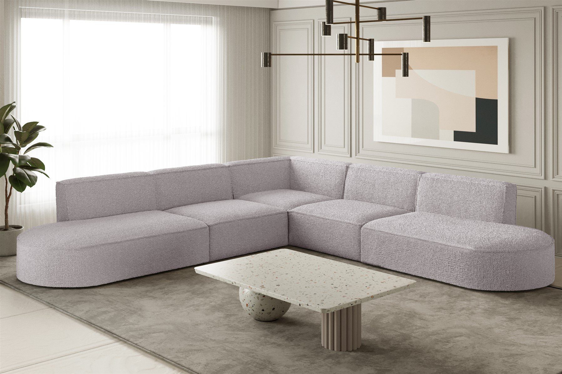 Fun Möbel Ecksofa Ecksofa Designersofa PALMA günstig online kaufen