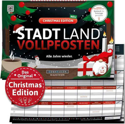 Denkriesen Spiel, STADT LAND VOLLPFOSTEN - Christmas Edition