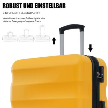 BlingBin Hartschalen-Trolley Rollkoffer, 4 Rollen, TSA Zollschloss, 69*44.5*26.5
