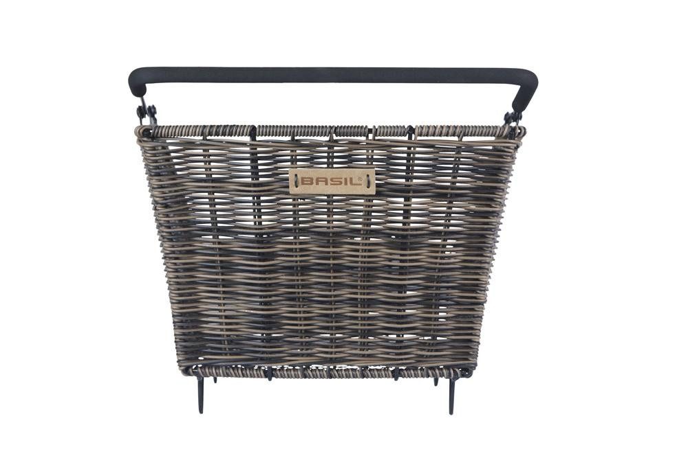 Basil Fahrradkorb Basil Gepäckträgerkorb Cento Rattan Look Gepäckträgerkorb 22 Liter - b