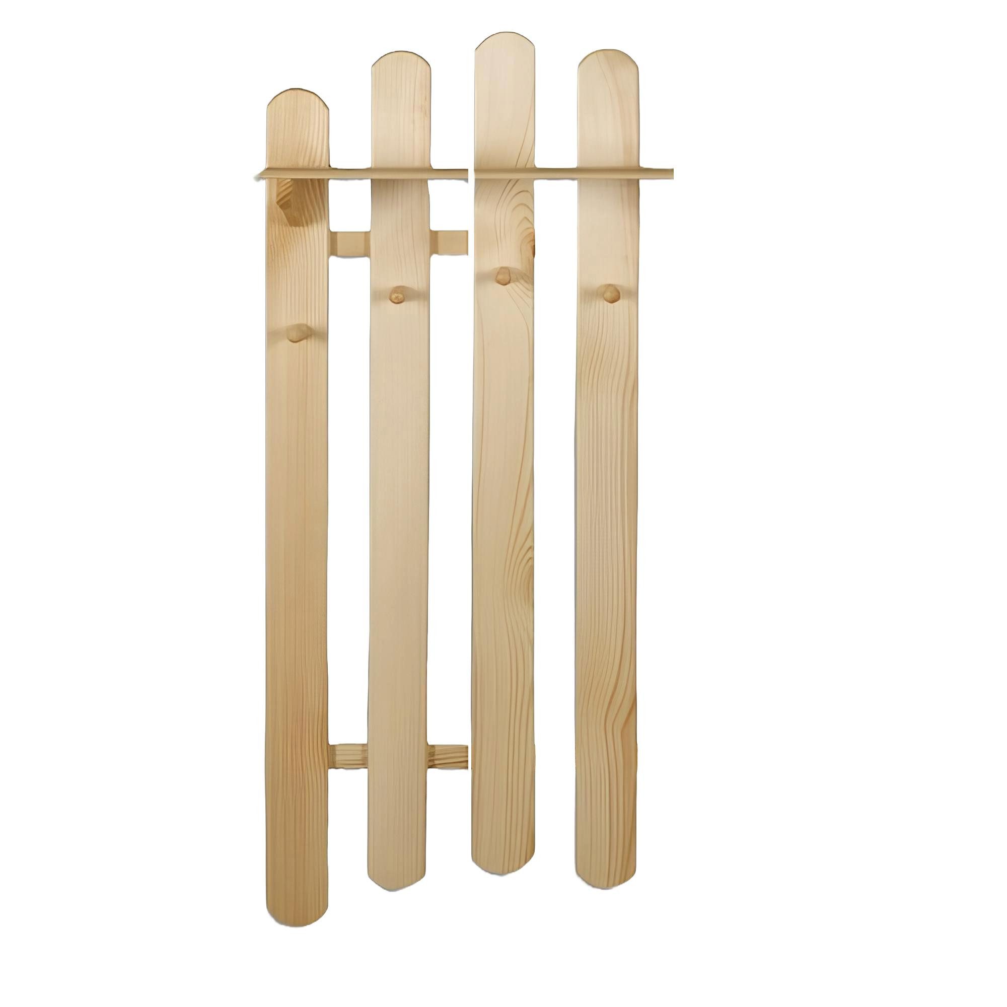 Xlmoebel Wandgarderobe Handgefertigte Шафиleiste aus Kieferholz für Flur (Wandgarderobe), Hergestellt in Europa