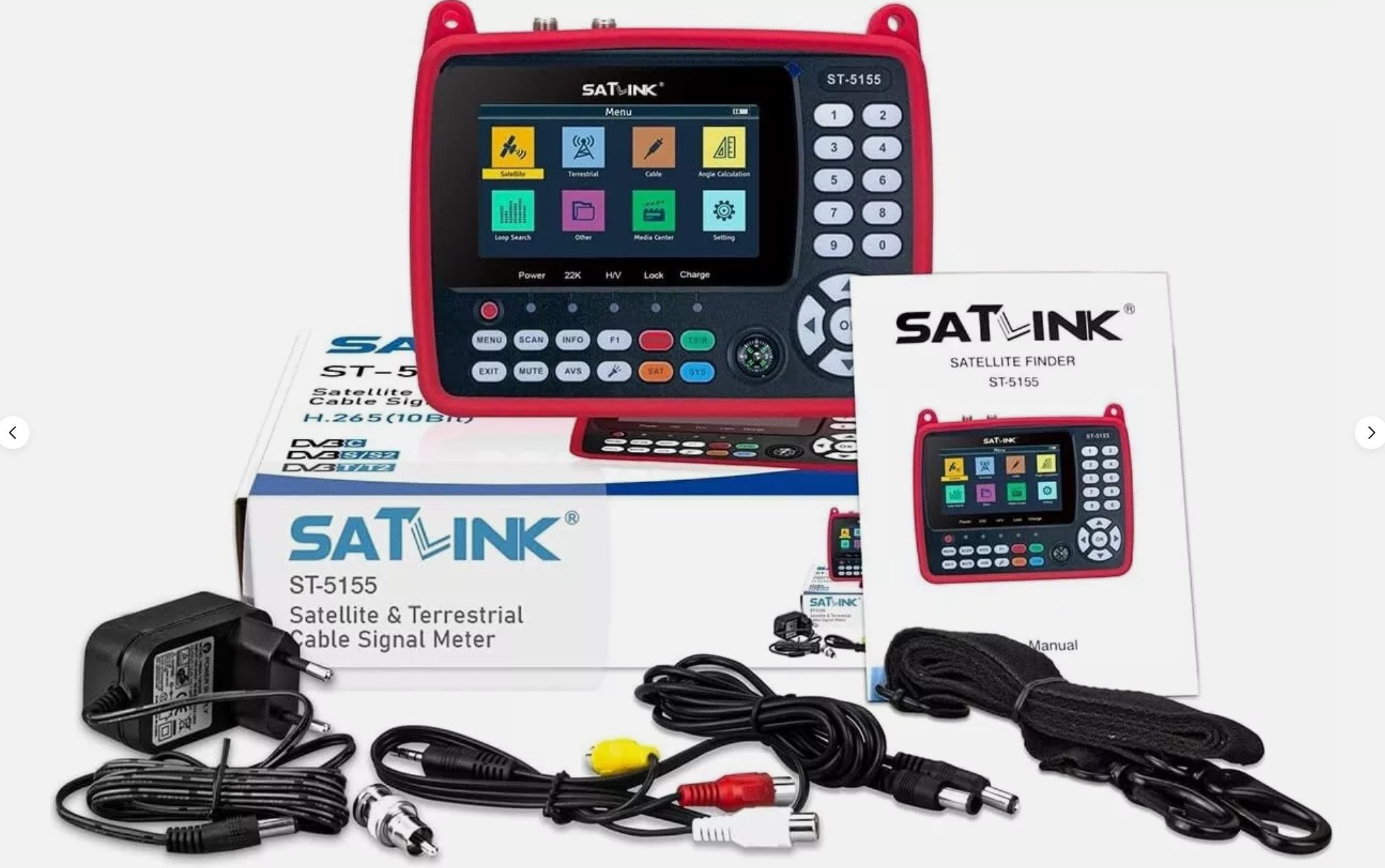 Satlink Satfinder Satlink ST-5155 H.265 (10 Bit) DVB-S/S2/T/T2/C Combo Messgerät