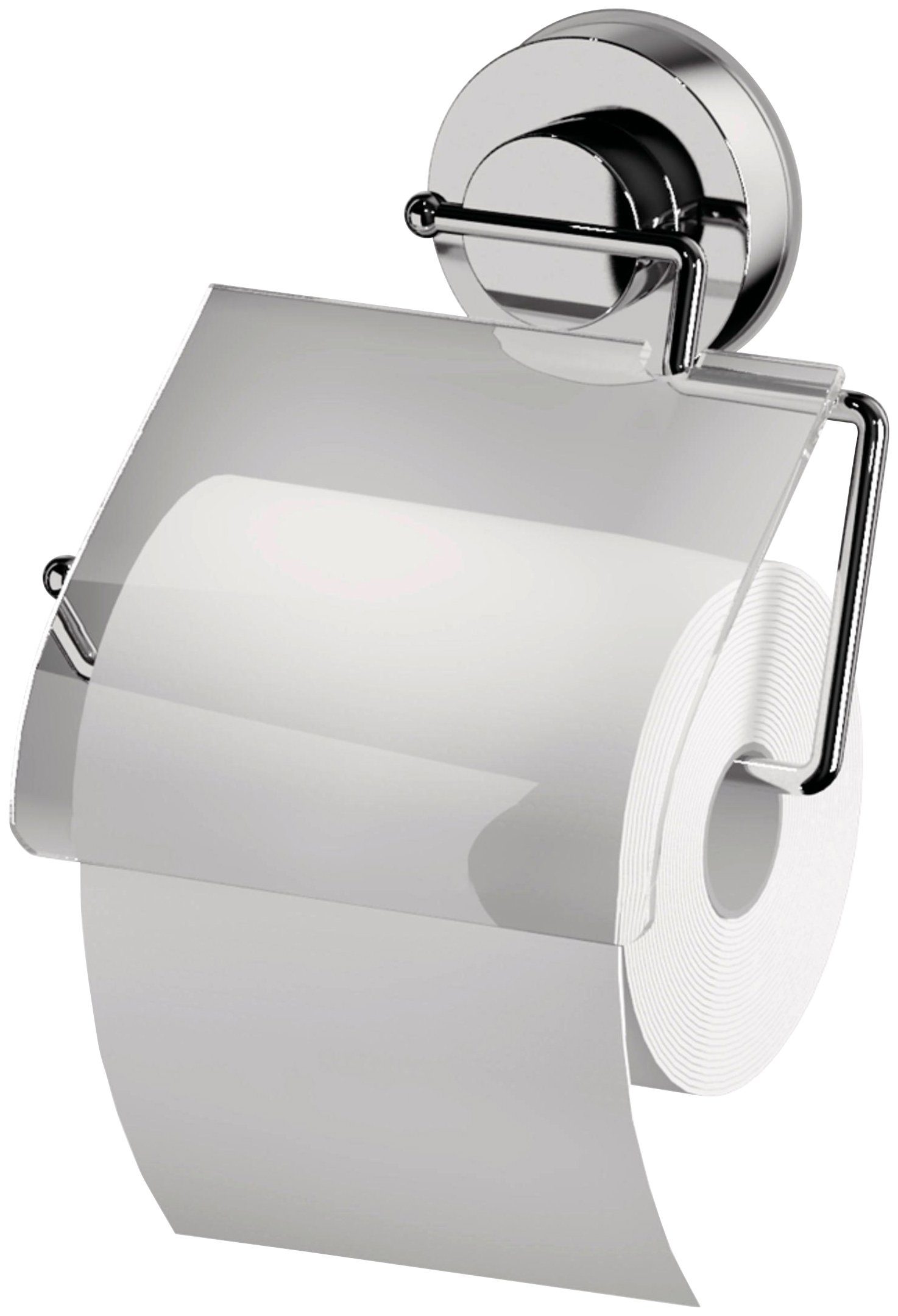 Ridder Toilettenpapierhalter, mit Saugvorrichtung, Bei auf rückstandslos entfernbar Verwendung nicht Tapete