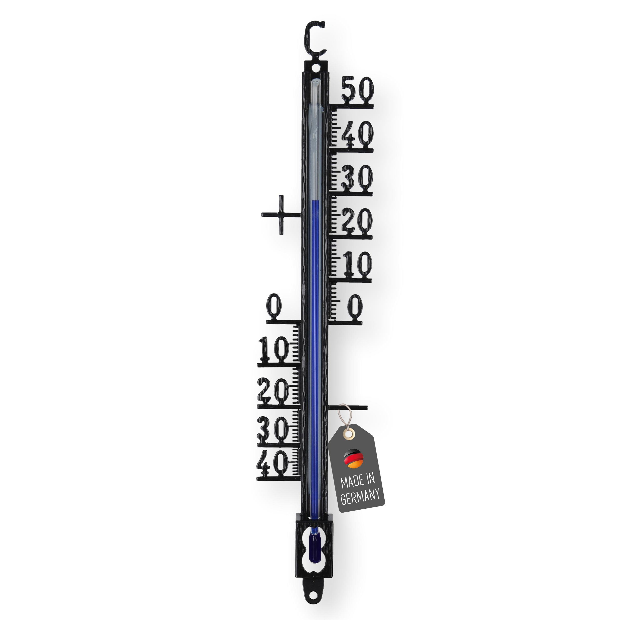 Gartenthermometer Klassisches Thermometer für Haus, Garten, Balkon und Terrasse