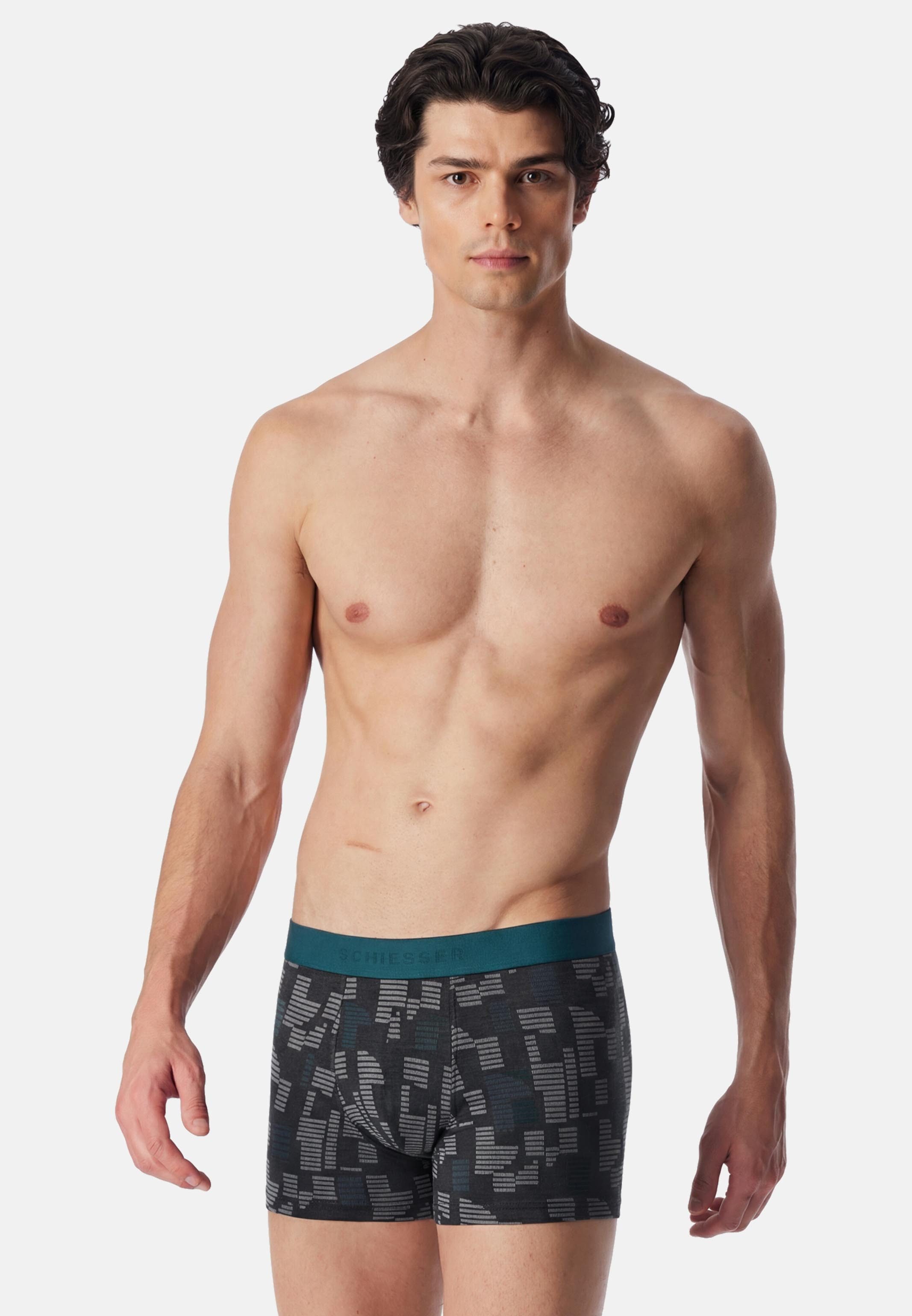 Schiesser Retro Boxer 3er Pack 95/5 Cotton (Spar-Set, 3-St) Retro Short / Pant - Baumwolle - ohne Eingriff - Atmungsaktiv – Bild 5 von 5