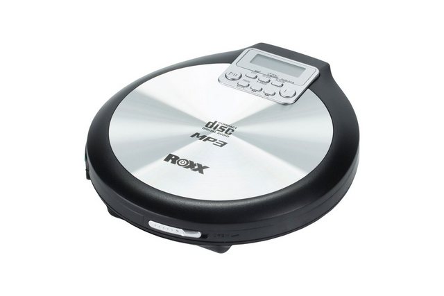 ROXX PCD 600 tragbarer CD-Player (MP3 Discman mit Anti-Shock, Resume-Funktion inkl Netzteil)