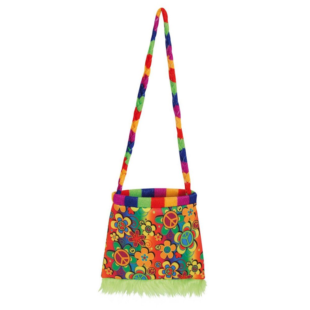Fries Kostüm Umhängetasche - Hippie - ca. 20 x 20 cm